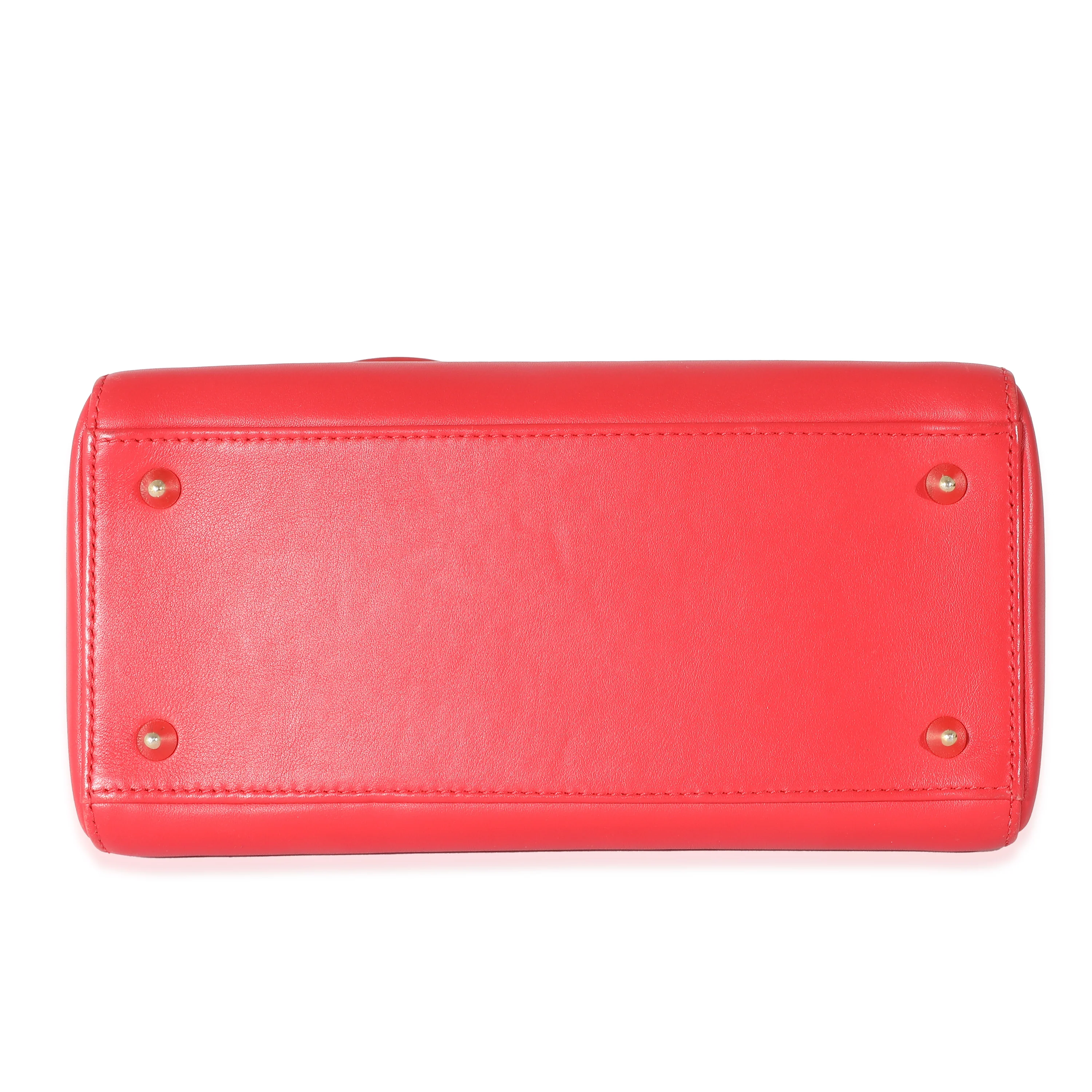 Red Supple Calfskin Niki de Saint Phalle Medium Lady Dior - Image 3