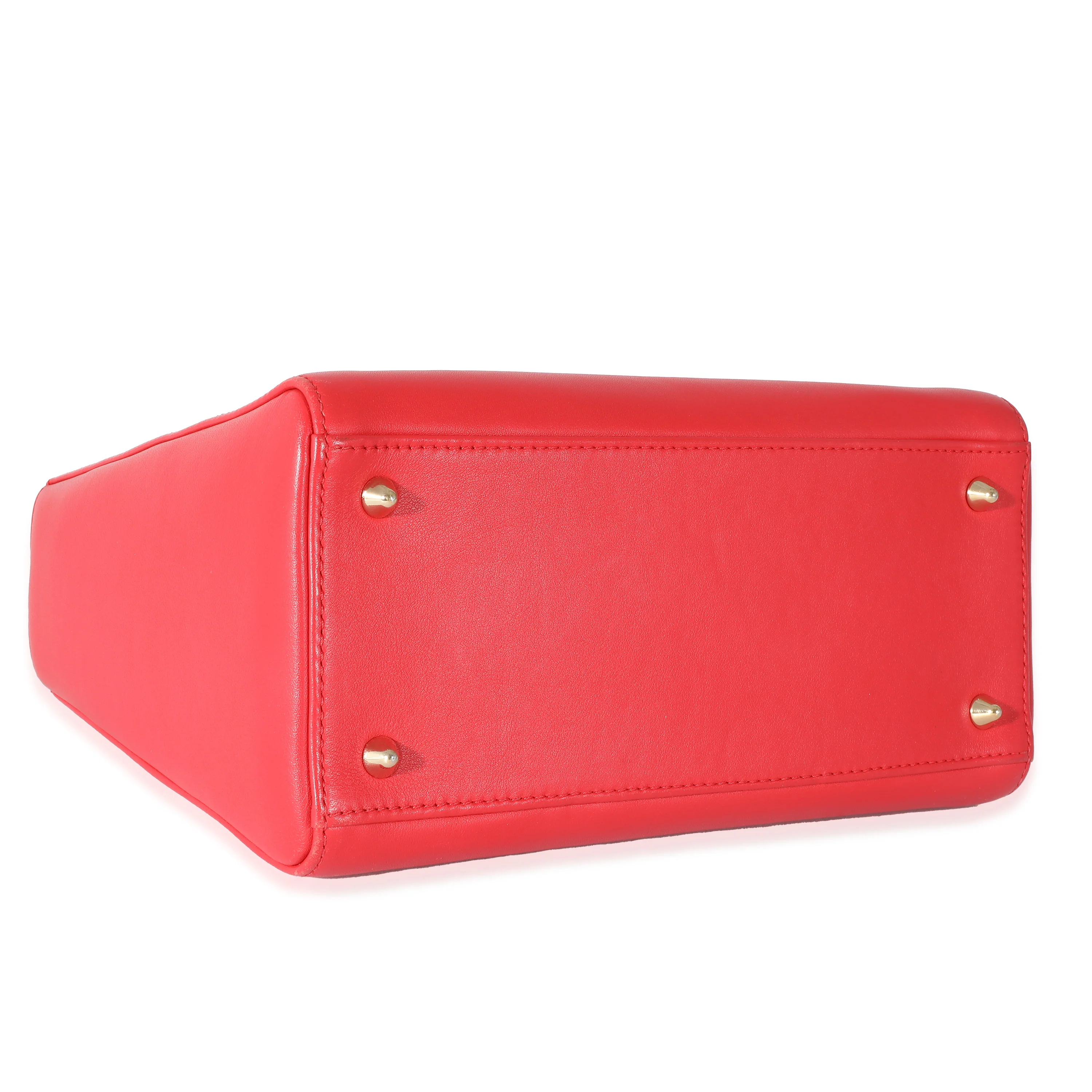 Red Supple Calfskin Niki de Saint Phalle Medium Lady Dior - Image 5