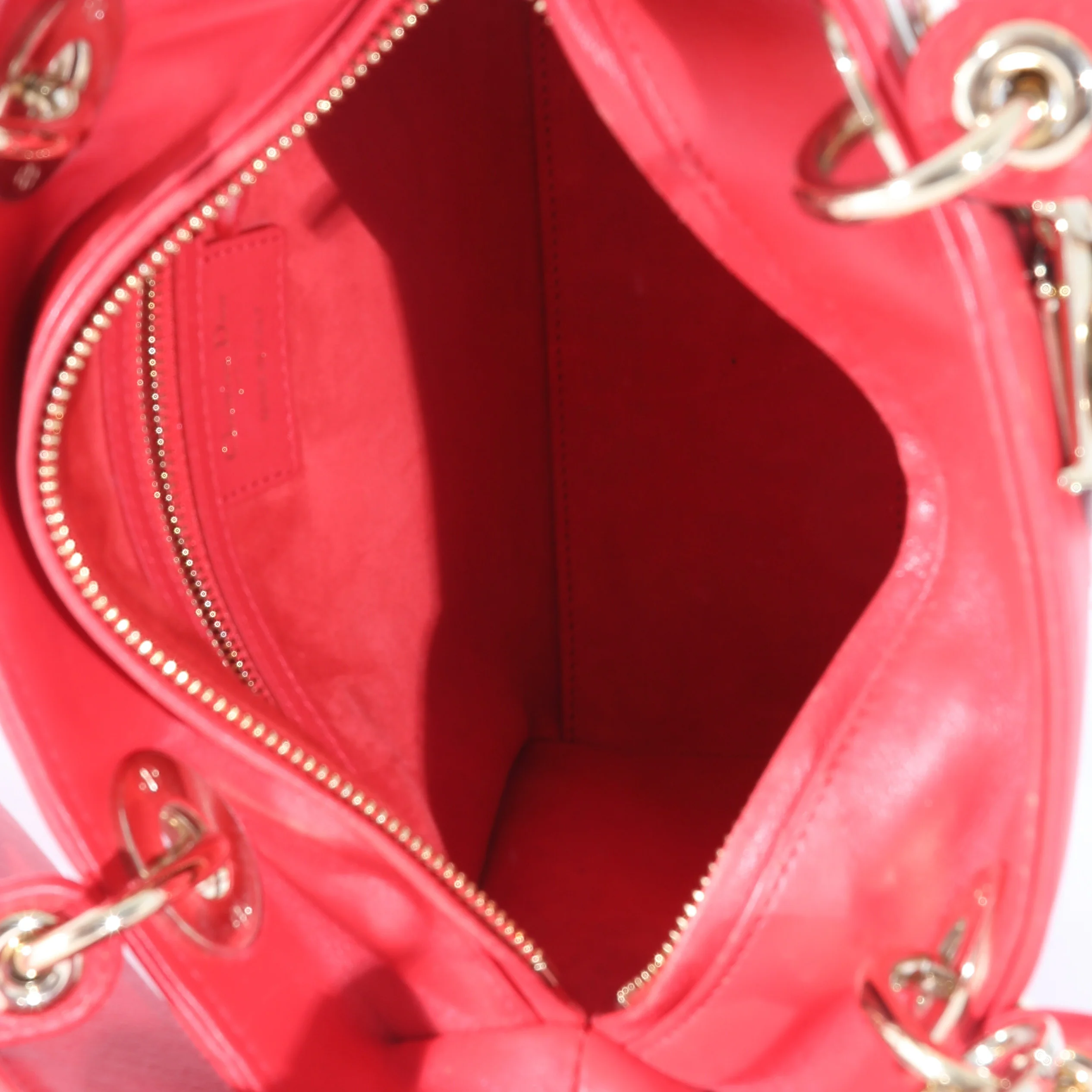 Red Supple Calfskin Niki de Saint Phalle Medium Lady Dior - Image 9