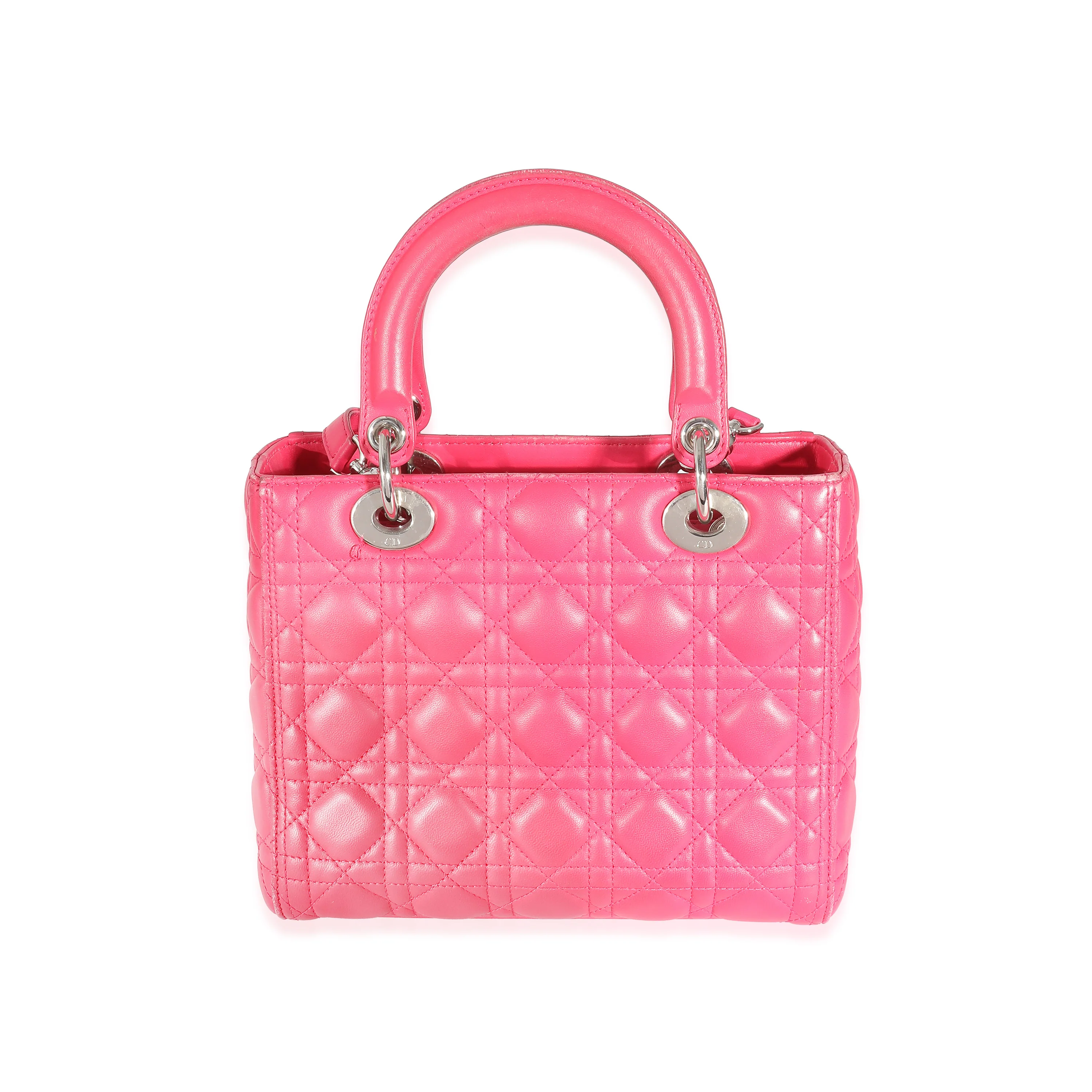 Pink Cannage Lambskin Medium Lady Dior - Image 5