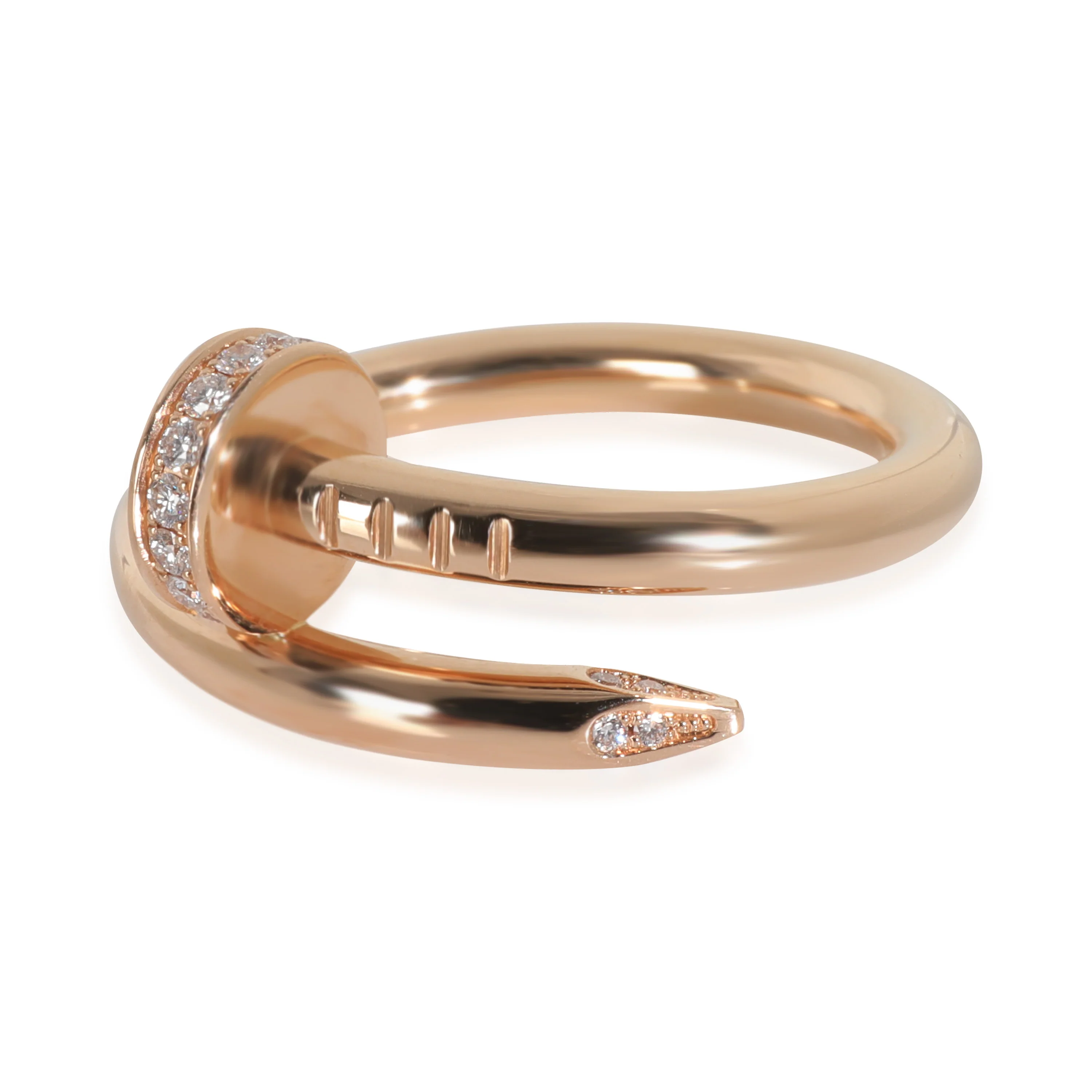 Rose Gold Diamond Juste Un Clou Ring - Image 2