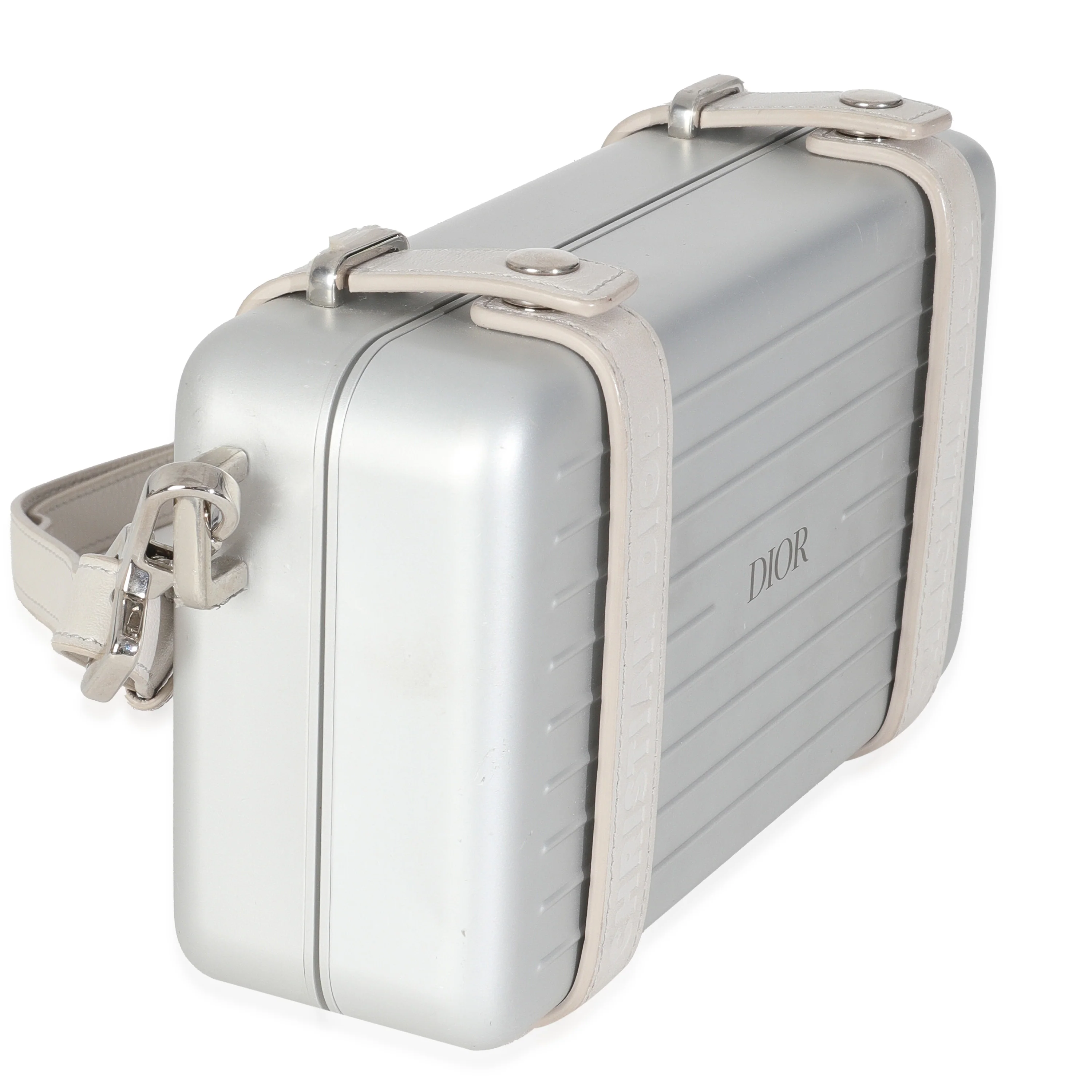 x RIMOWA Silver Aluminum Personal Clutch On Strap - Image 3