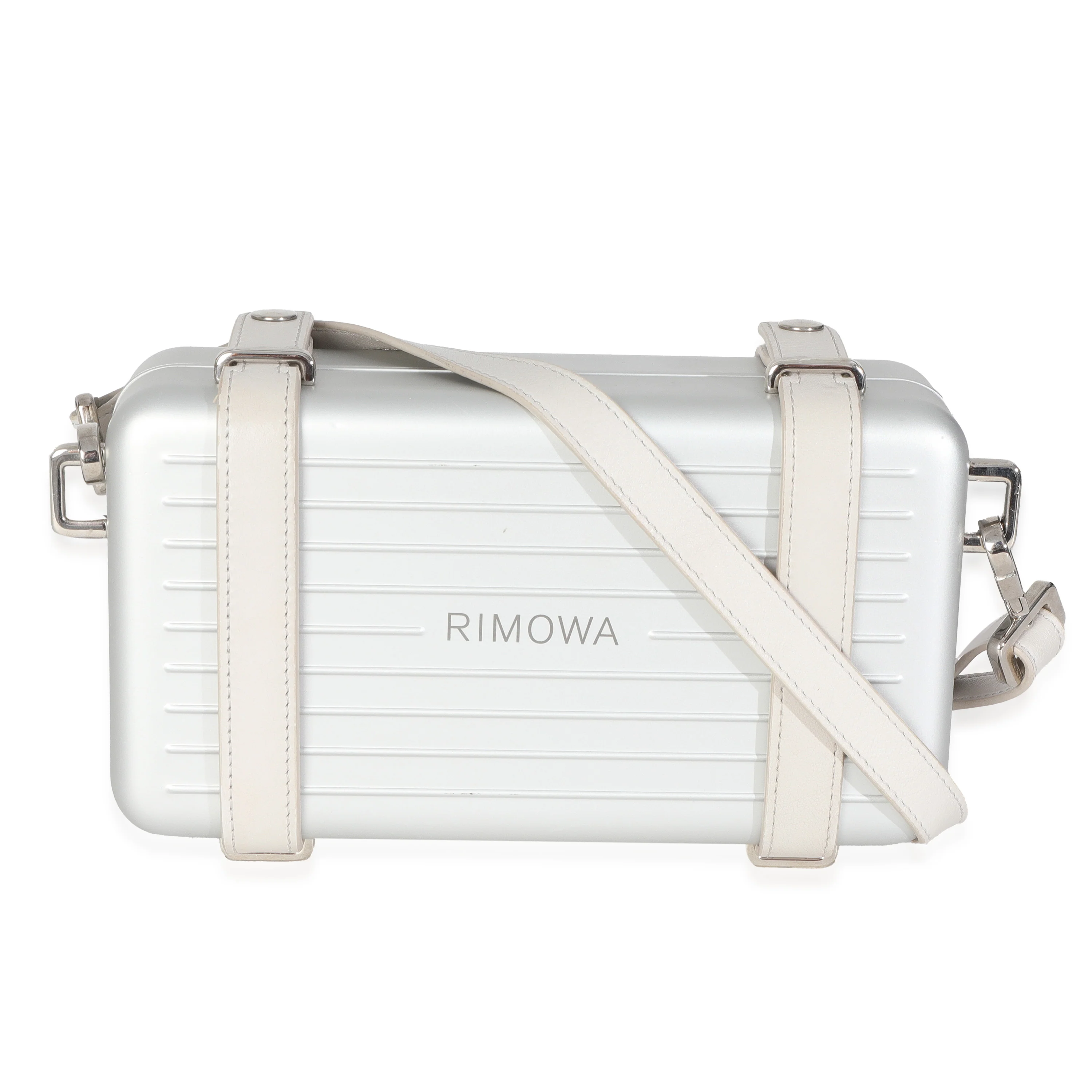 x RIMOWA Silver Aluminum Personal Clutch On Strap - Image 4