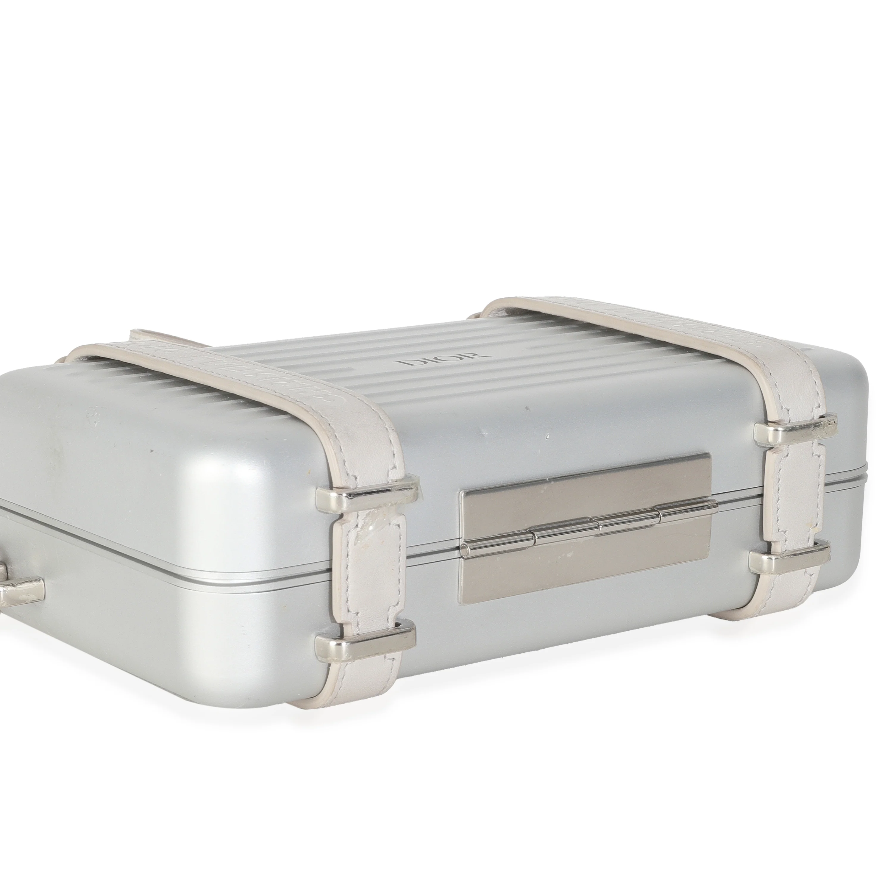 x RIMOWA Silver Aluminum Personal Clutch On Strap - Image 6