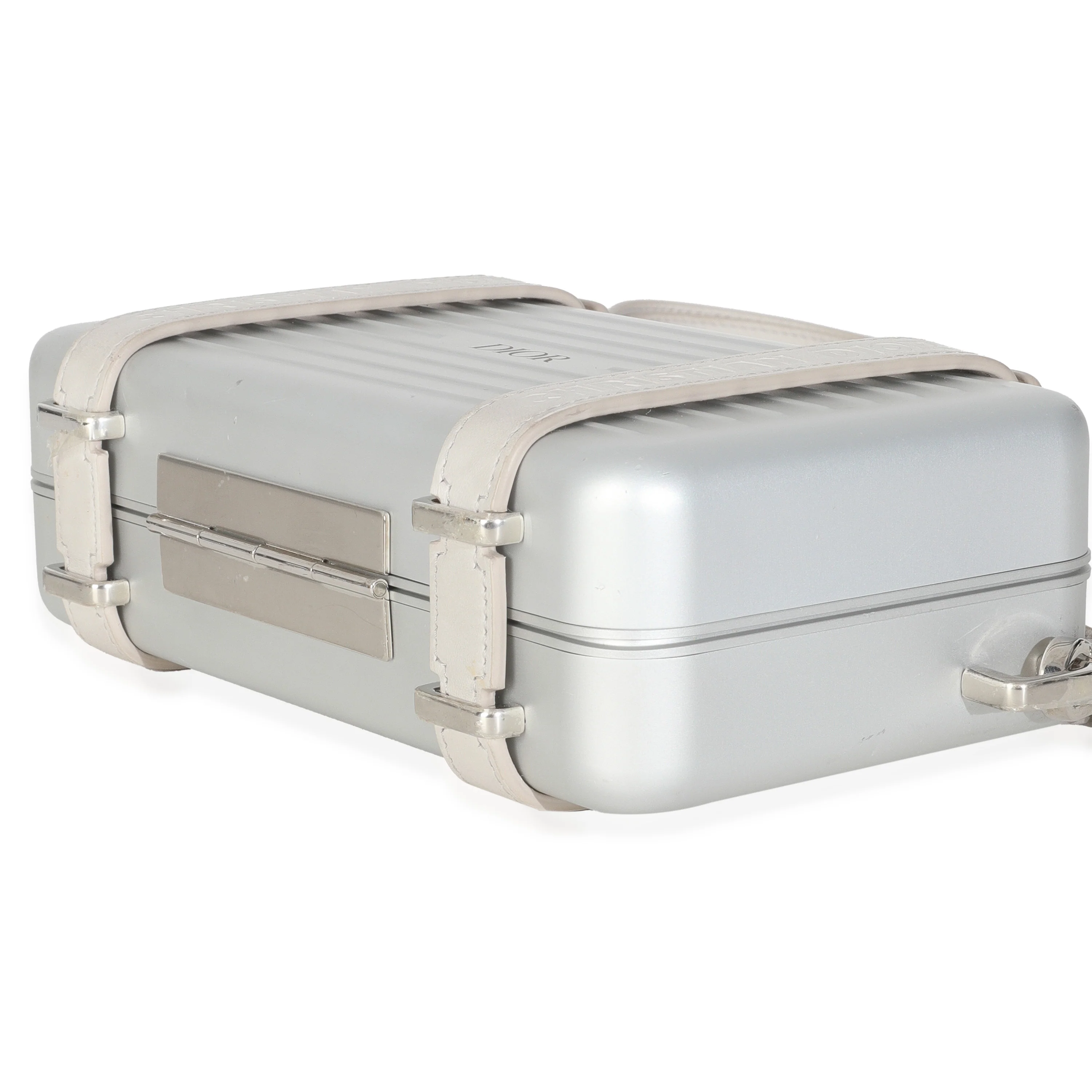 x RIMOWA Silver Aluminum Personal Clutch On Strap - Image 7
