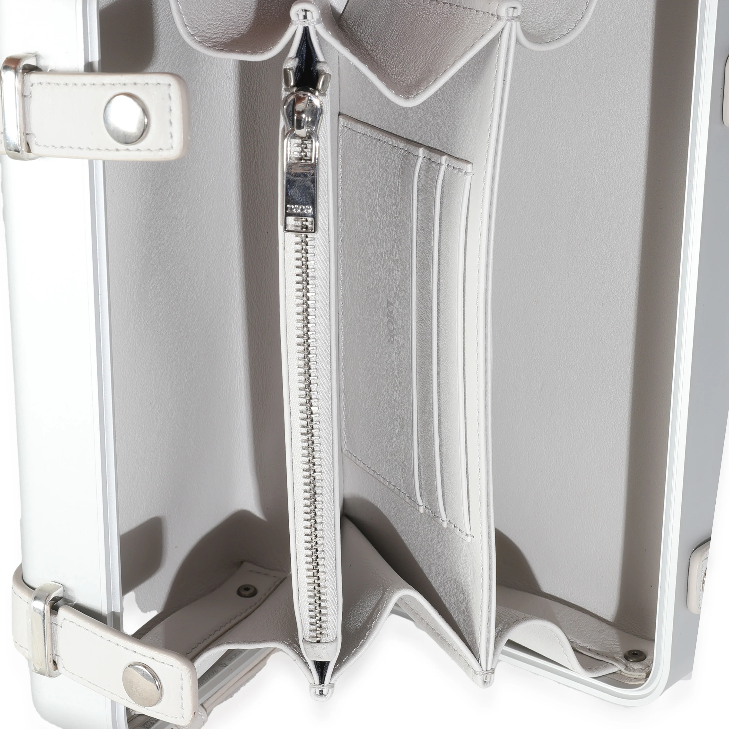 x RIMOWA Silver Aluminum Personal Clutch On Strap - Image 9