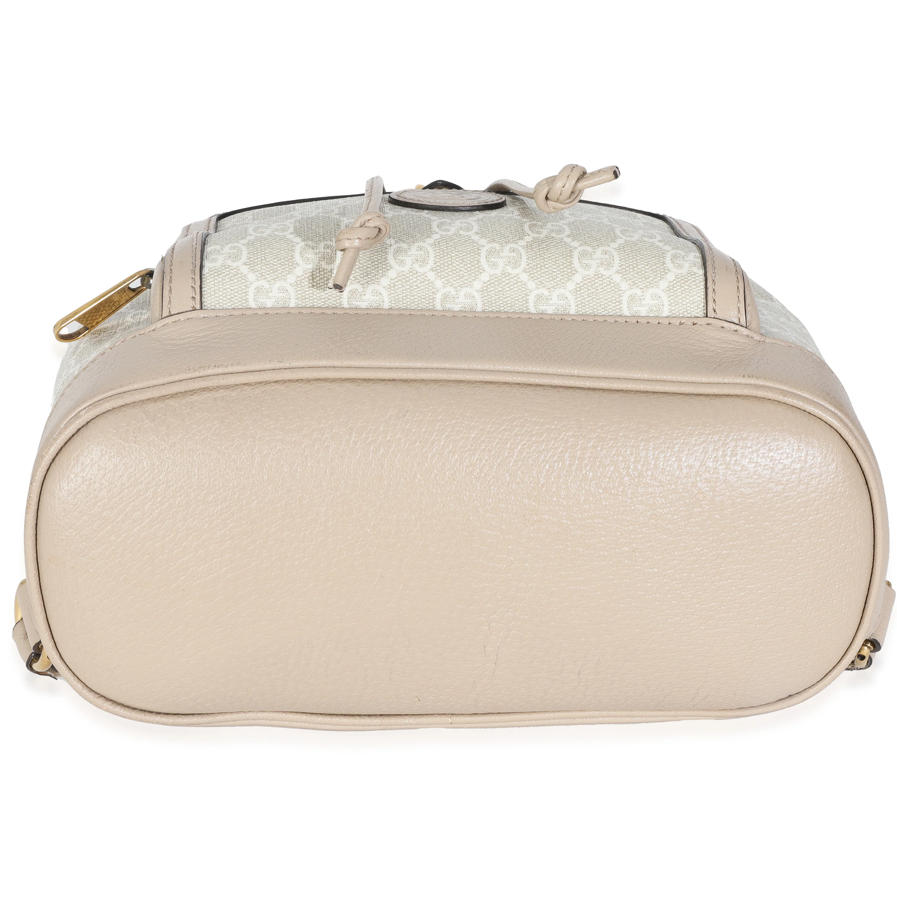 White GG Supreme Monogram Azalea Calfskin Retro Interlocking G Buckle Back - Image 5