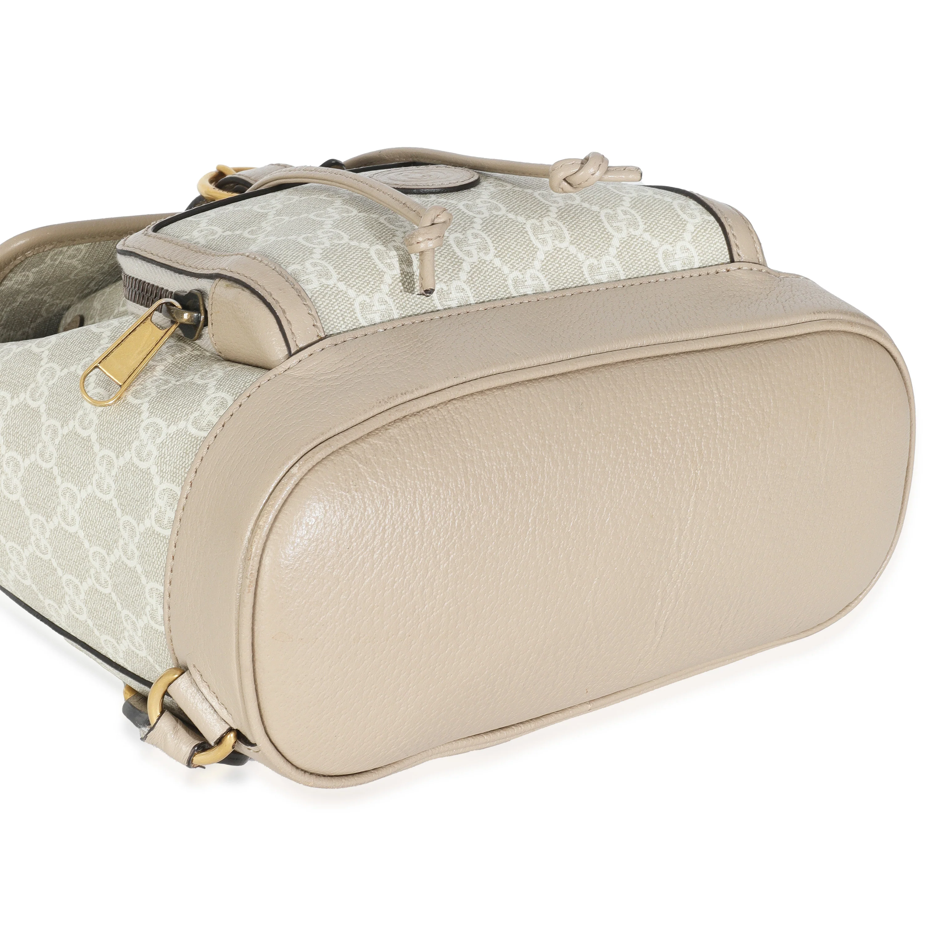 White GG Supreme Monogram Azalea Calfskin Retro Interlocking G Buckle Back - Image 6