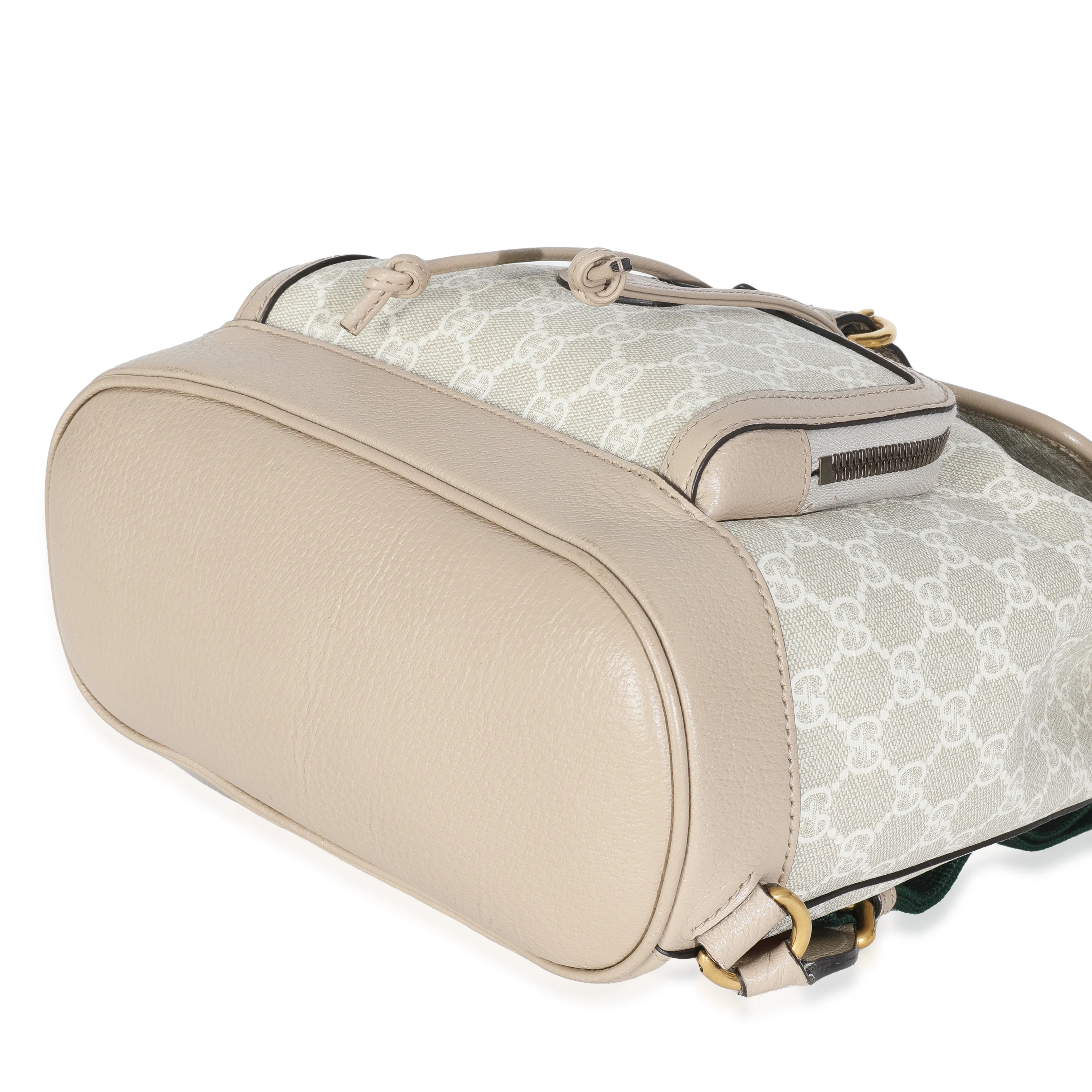 White GG Supreme Monogram Azalea Calfskin Retro Interlocking G Buckle Back - Image 7