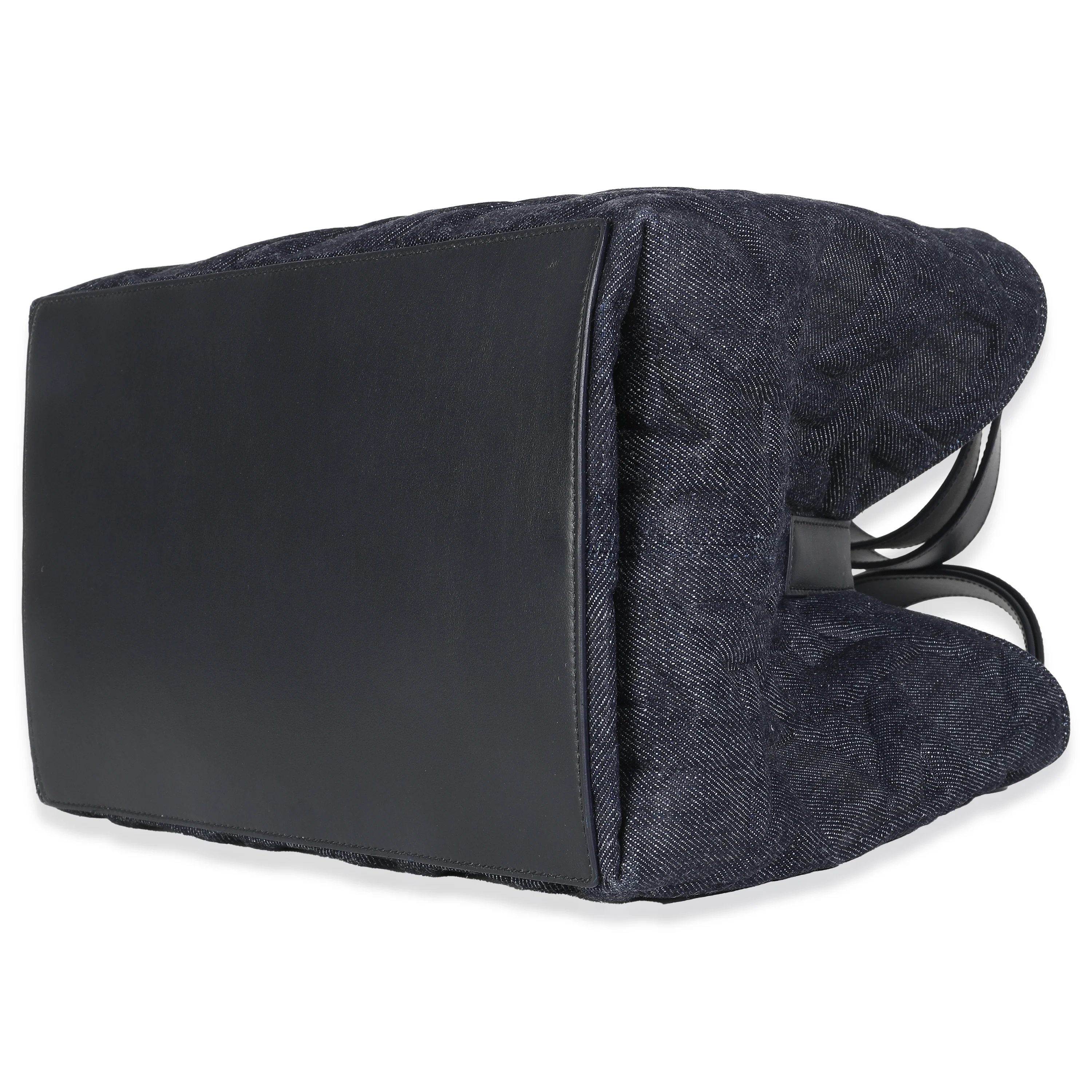 Dark Blue Denim Cannage Medium Toujours - Image 6