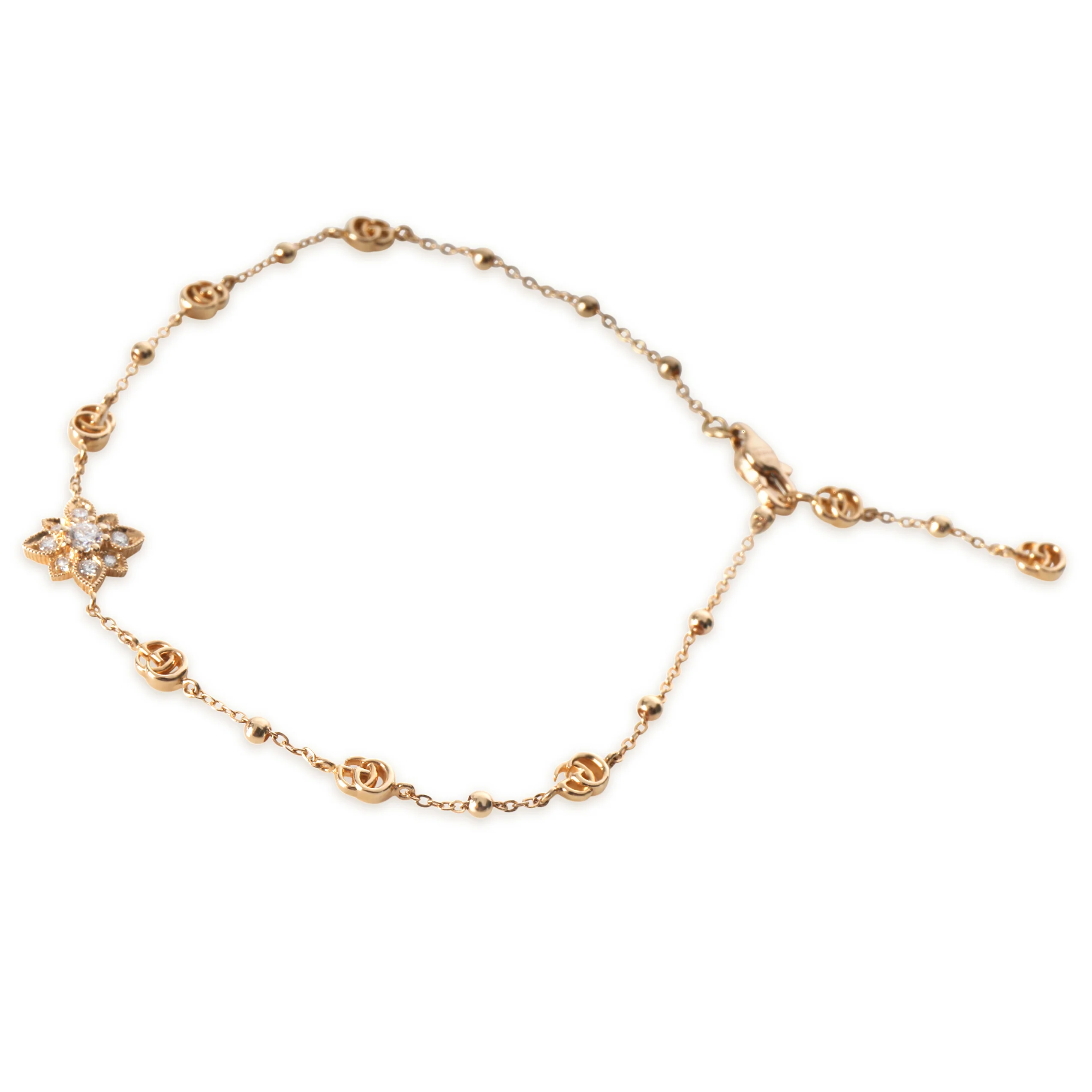 Rose Gold Diamond Flora Bracelet - Image 3
