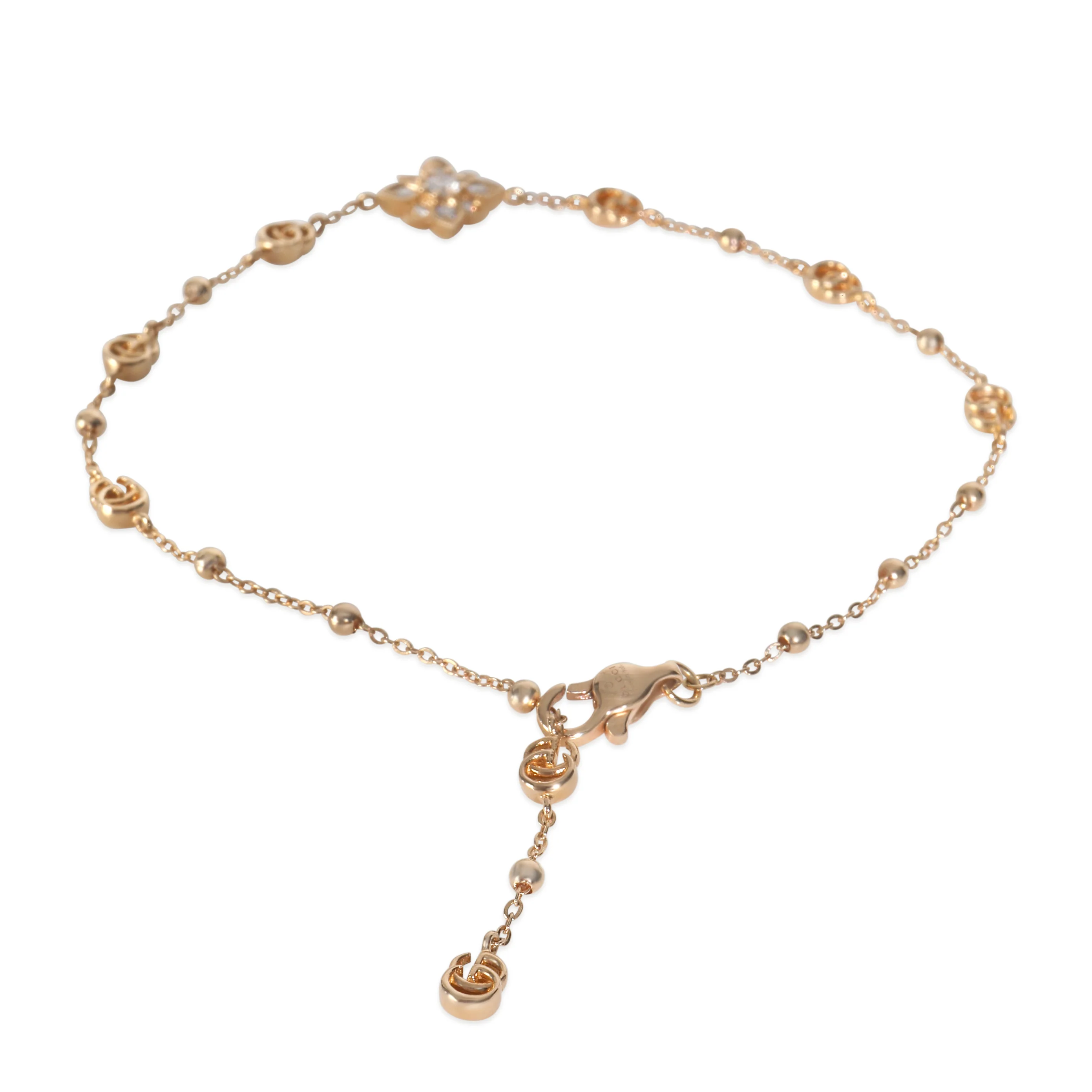 Rose Gold Diamond Flora Bracelet - Image 4