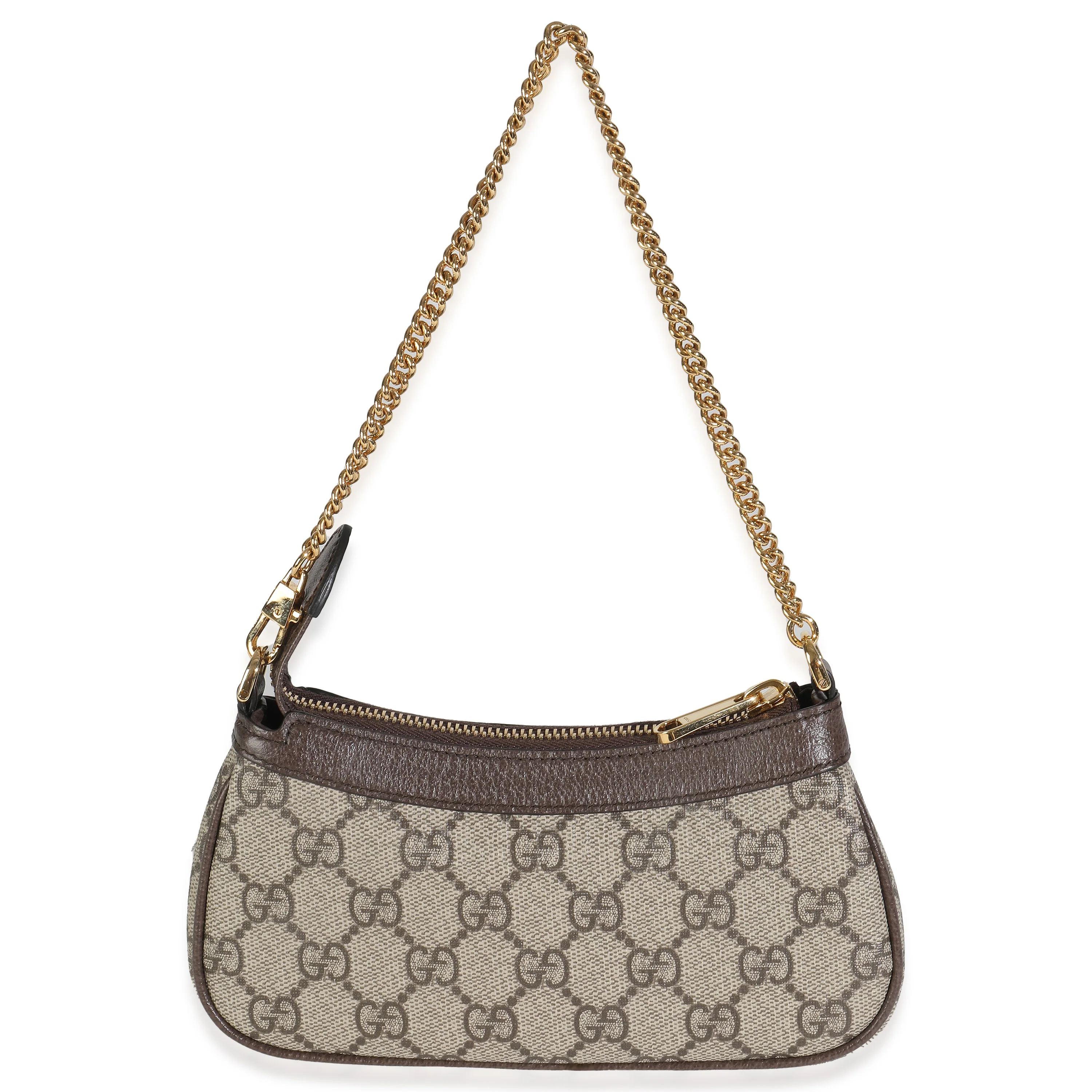 GG Supreme Monogram Textured Dollar Calfskin Mini Ophidia Chain Bag - Image 4