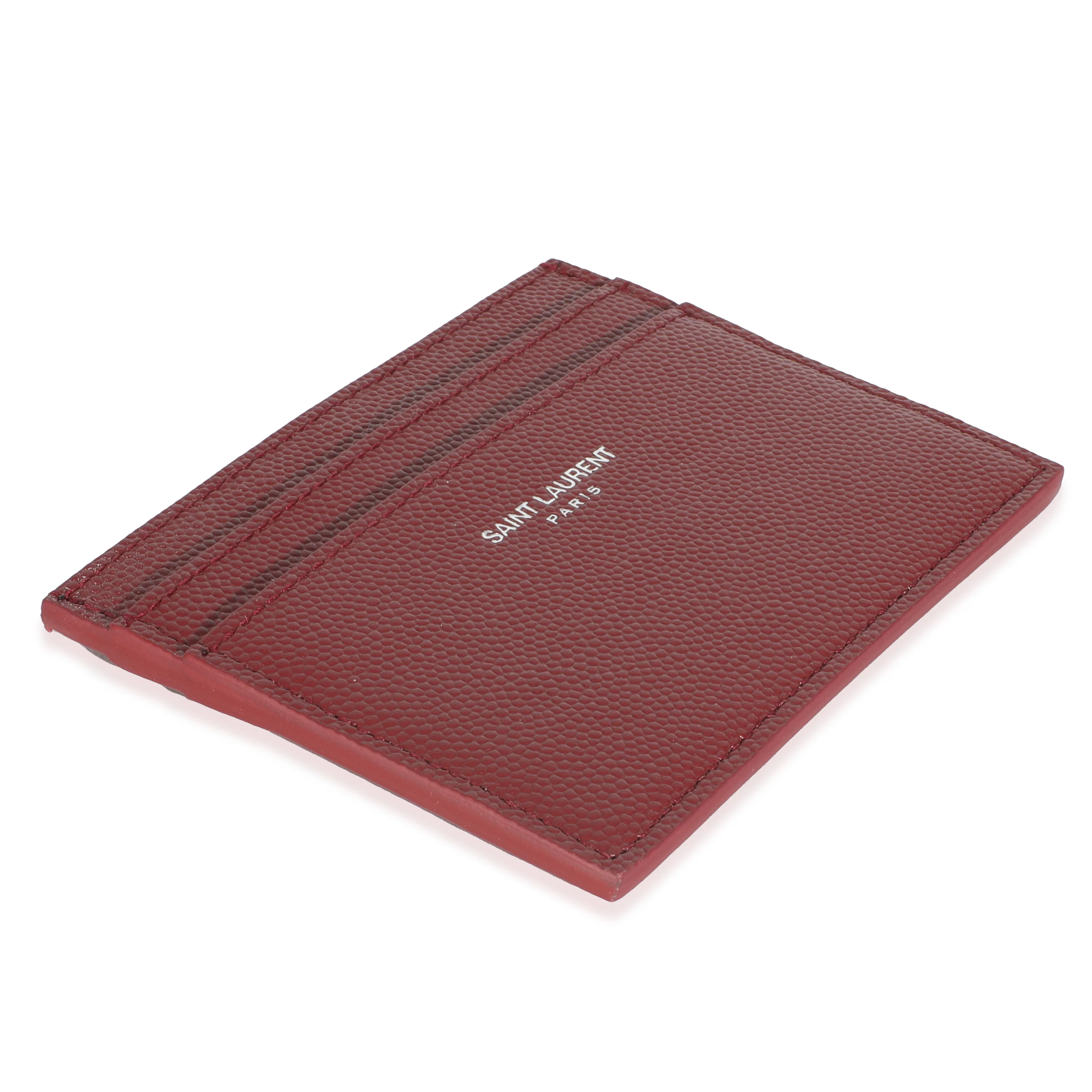 Wine Grain De Poudre Credit Card Case - Image 7