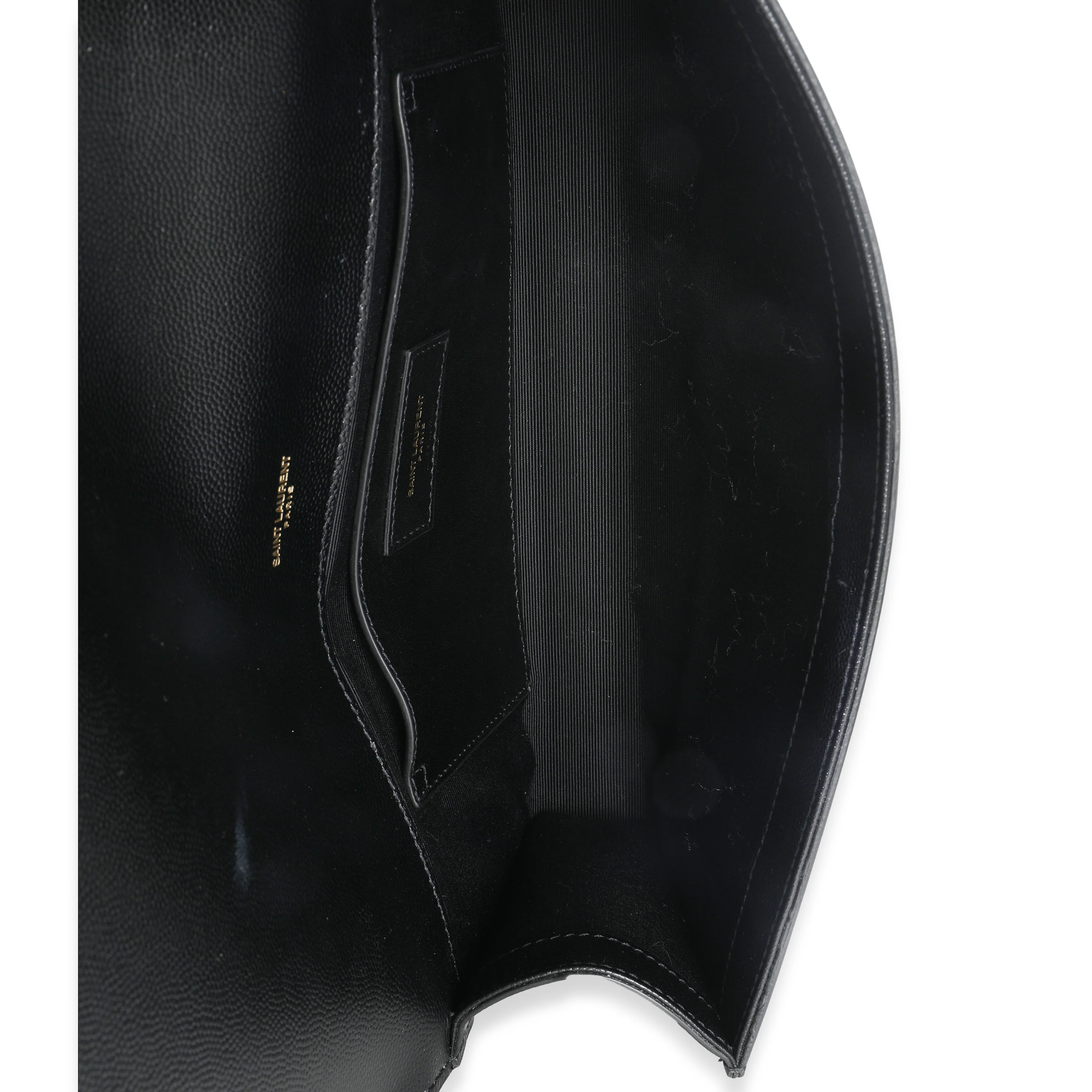 Black Grain De Poudre Classic Cassandre Clutch - Image 8