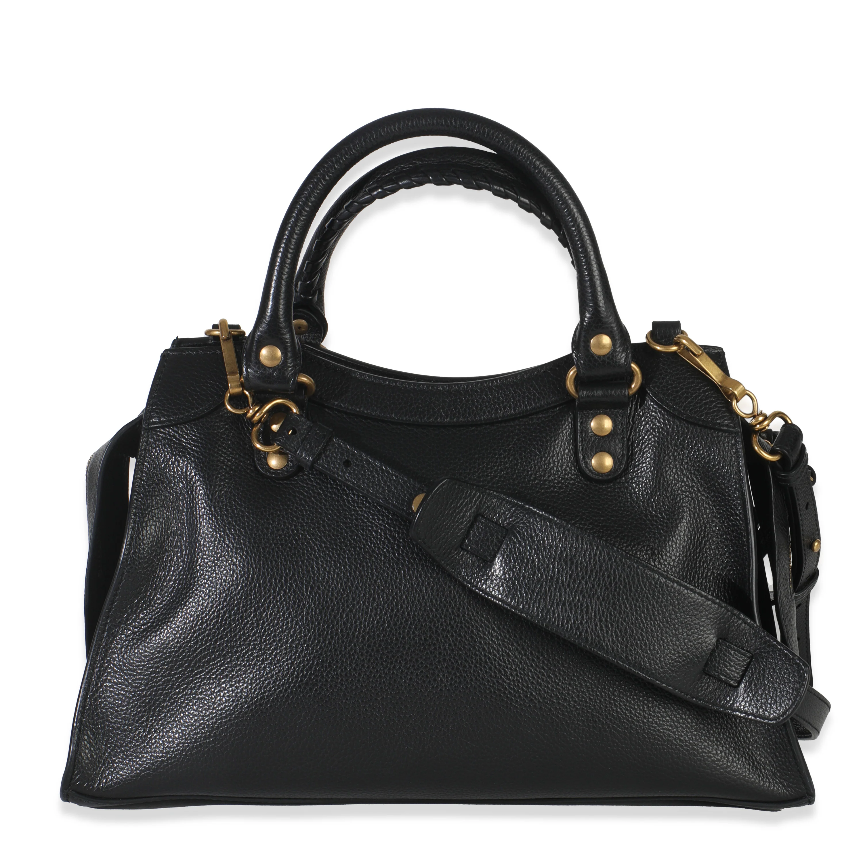 Black Smooth Calfskin Small Neo Classic City Bag - Image 4