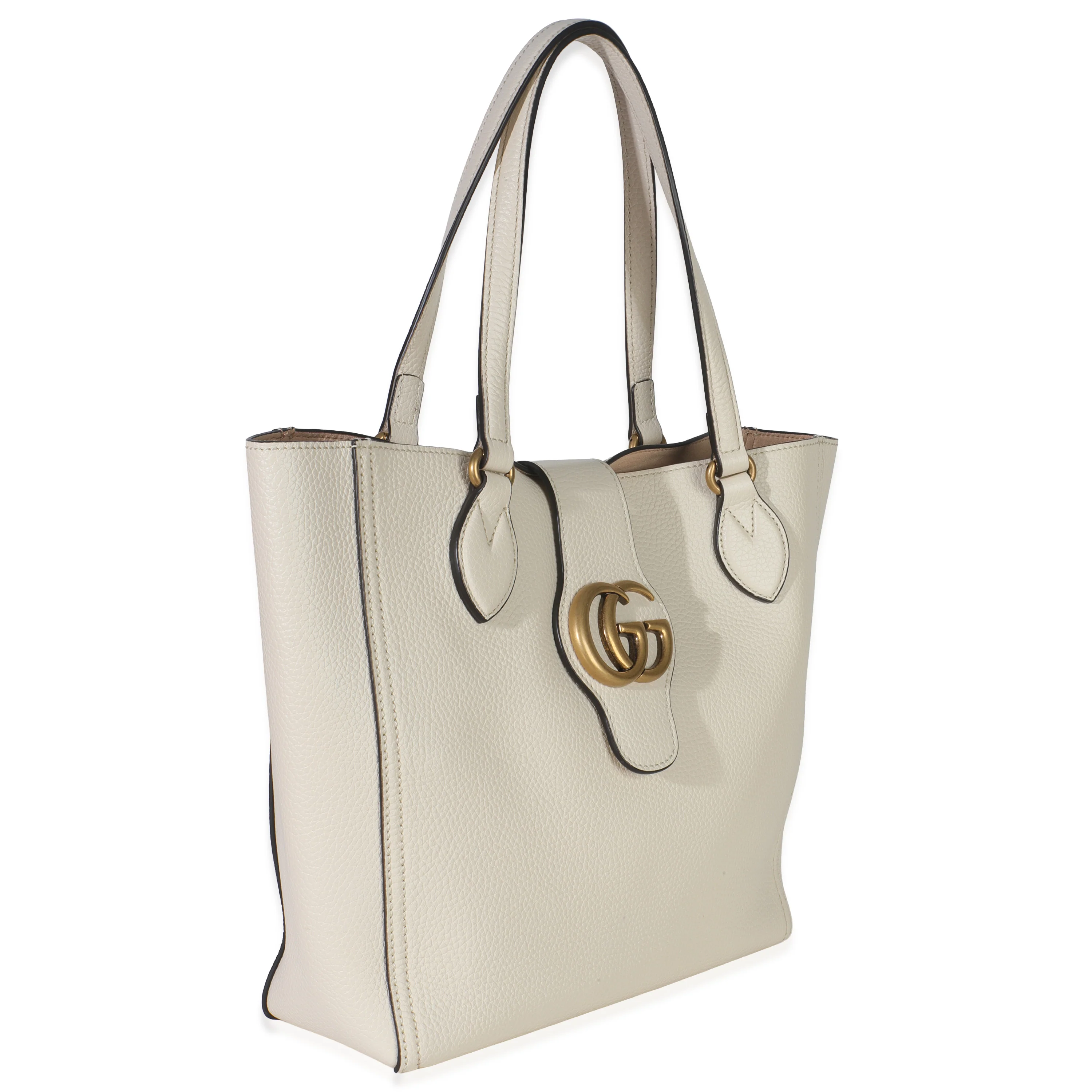 White Calfskin GG Marmont Tote - Image 3
