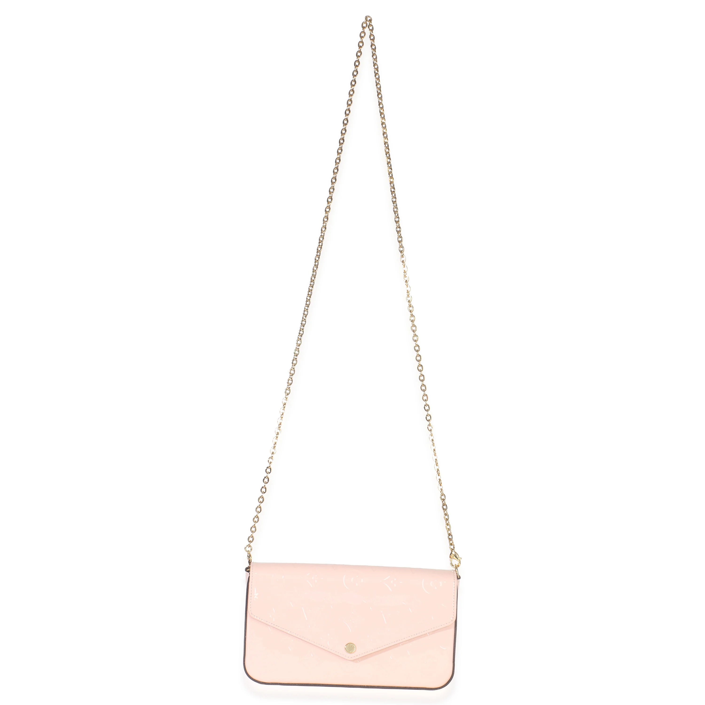 Rose Ballerine Monogram Vernis Felicie Pochette - Image 9