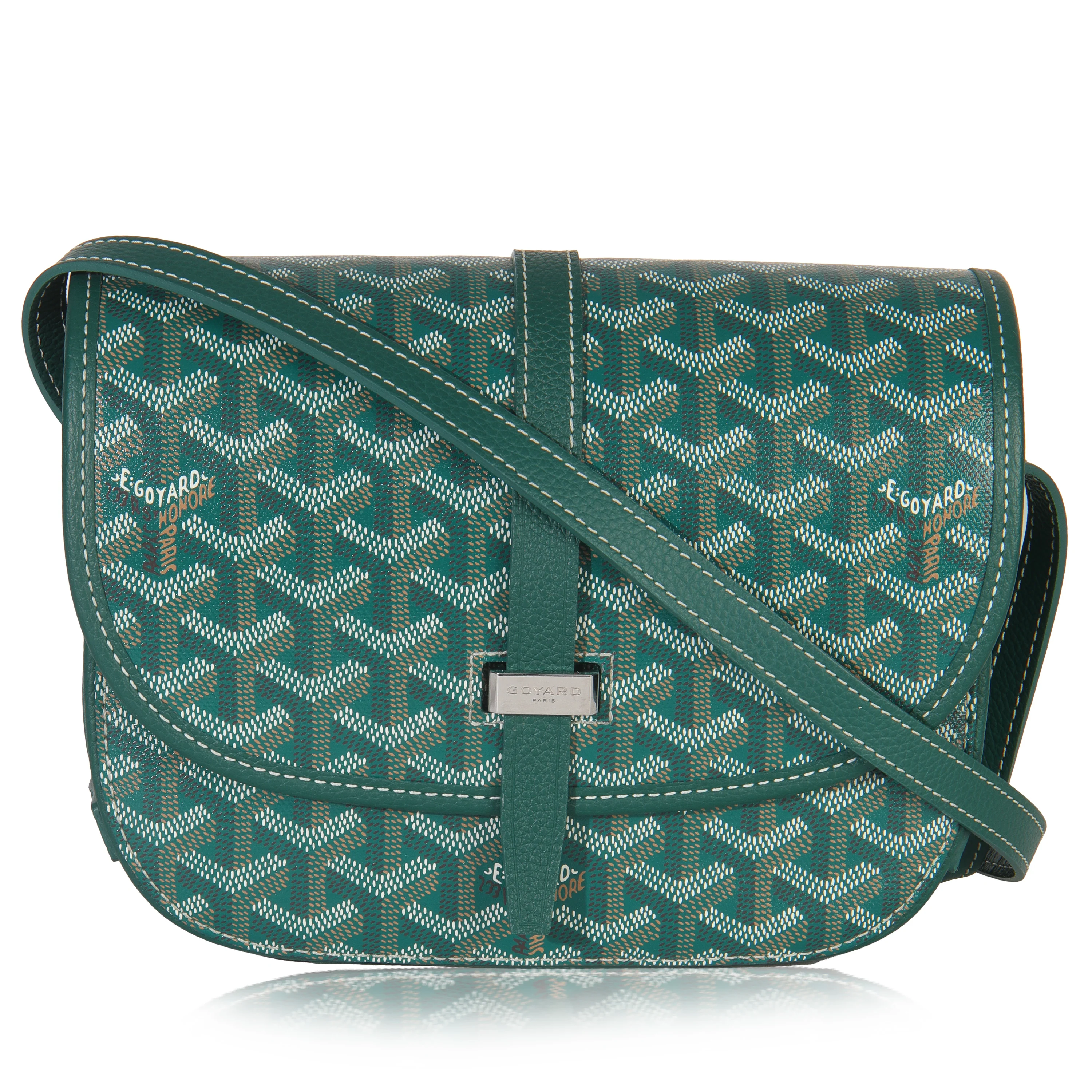 Green Goyardine Canvas Belvedere II PM
