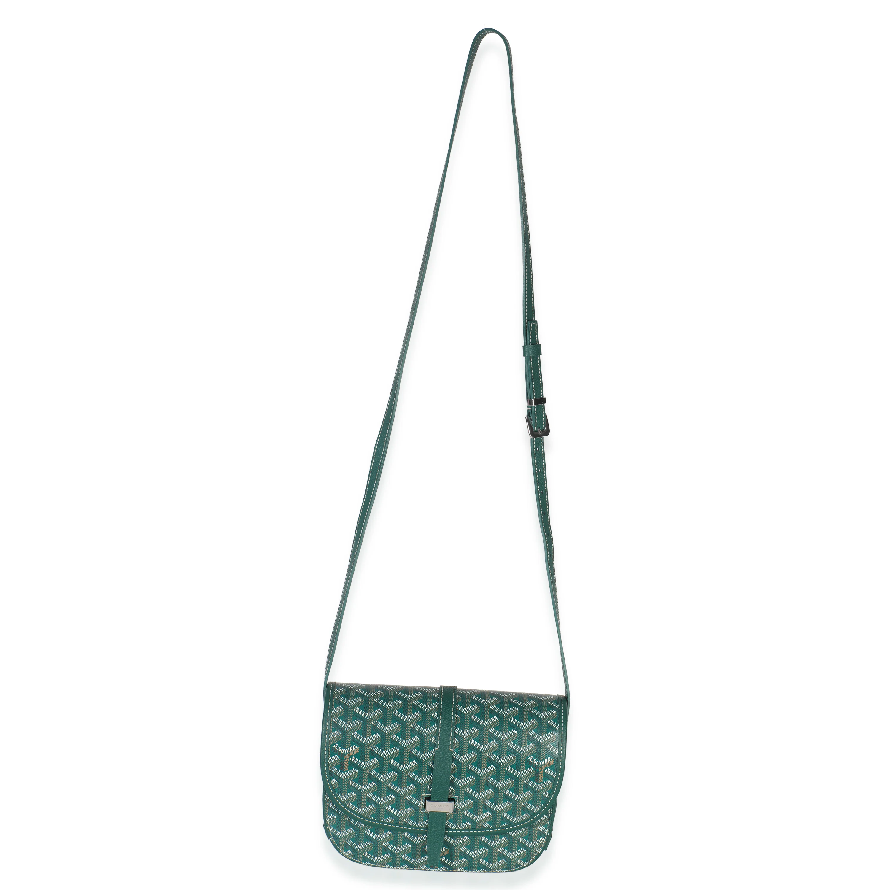 Green Goyardine Canvas Belvedere II PM - Image 8