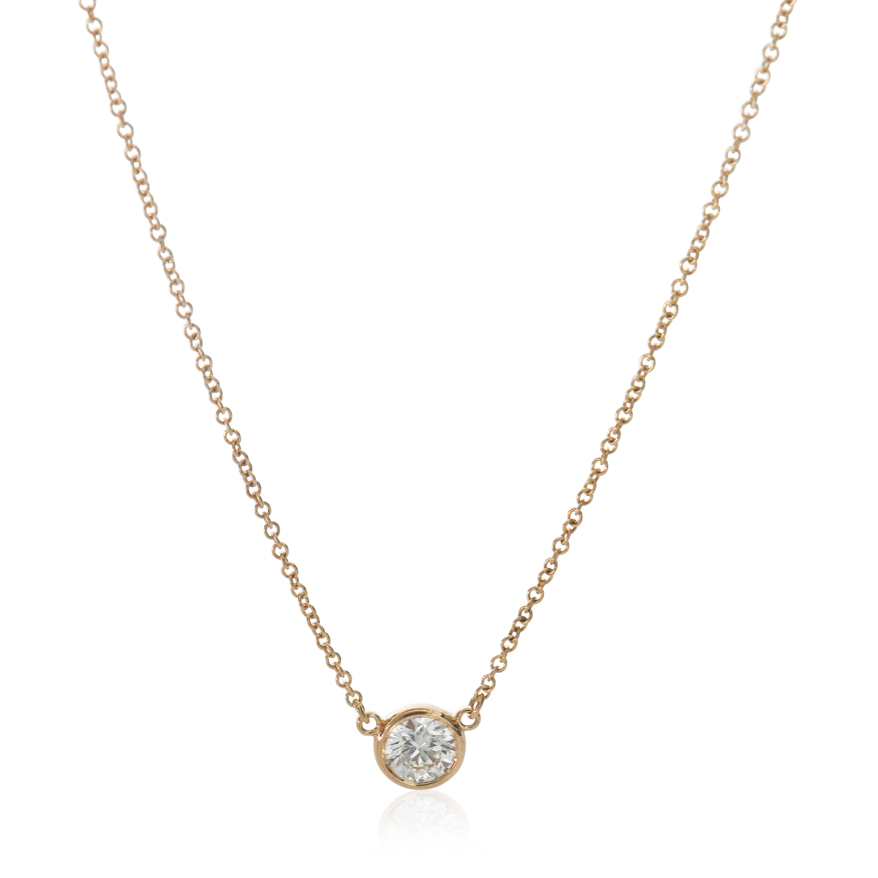 Yellow Gold Diamond Elsa Peretti Diamond By The Yard Pendant