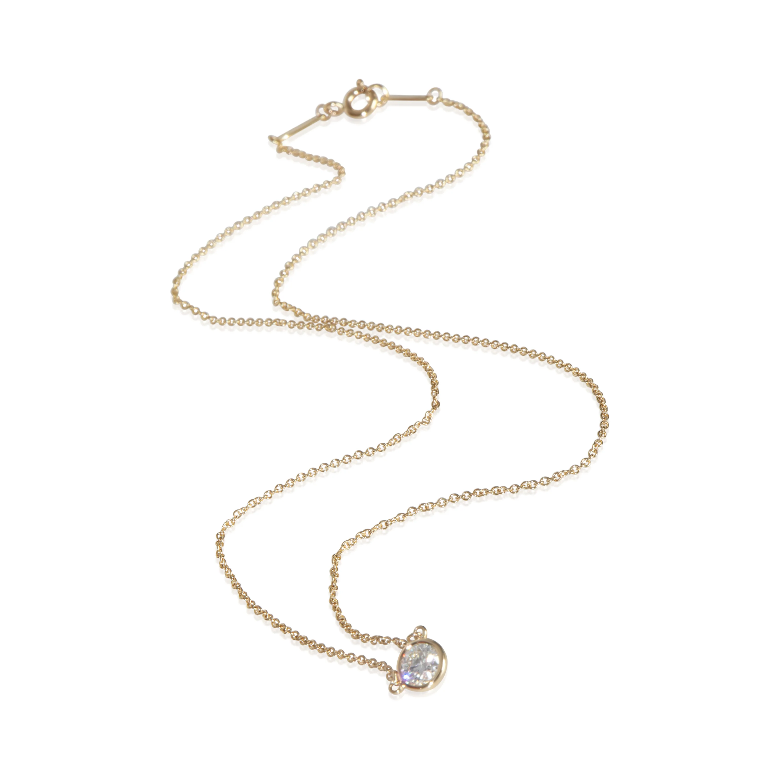 Yellow Gold Diamond Elsa Peretti Diamond By The Yard Pendant - Image 3