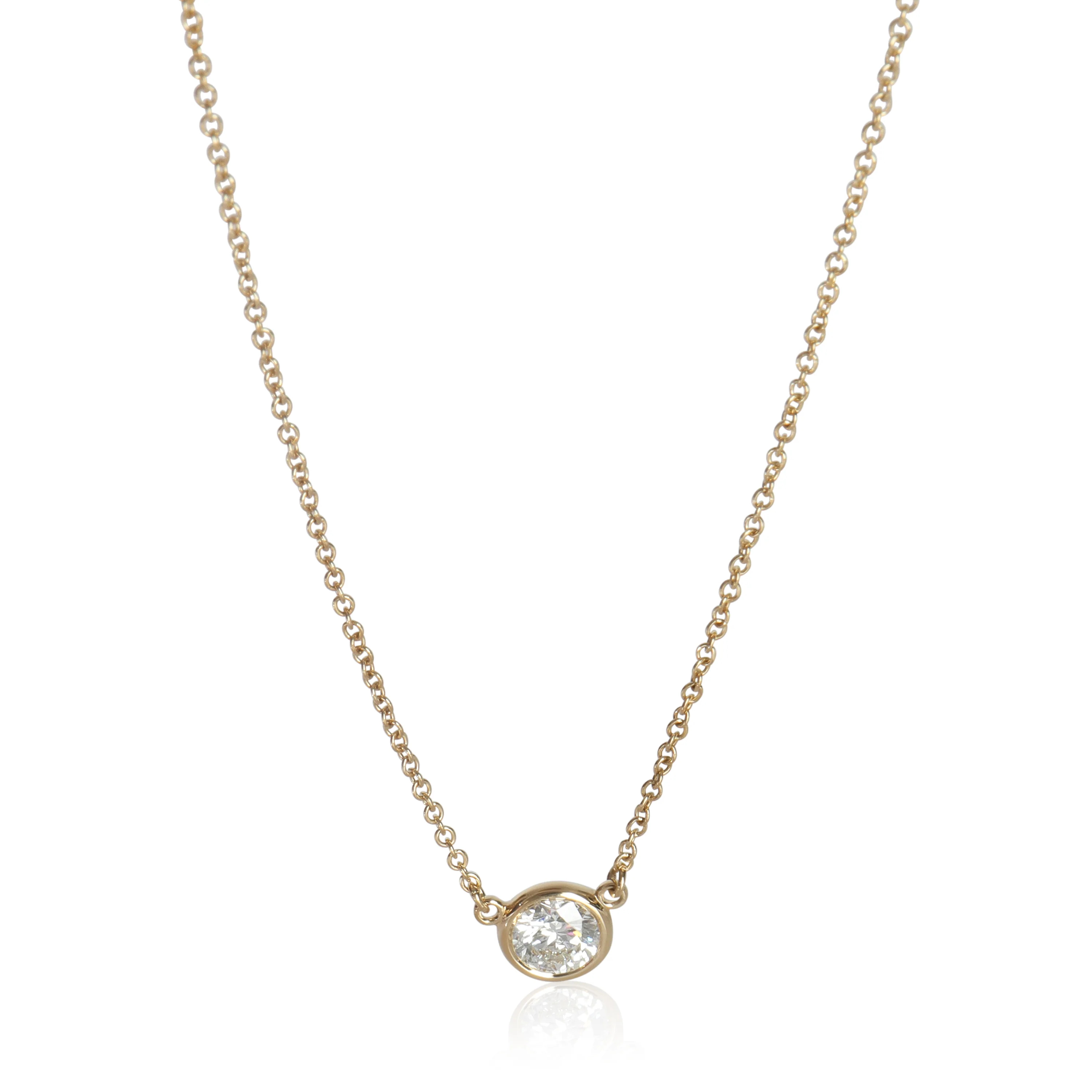Yellow Gold Diamond Elsa Peretti Diamond By The Yard Pendant - Image 4