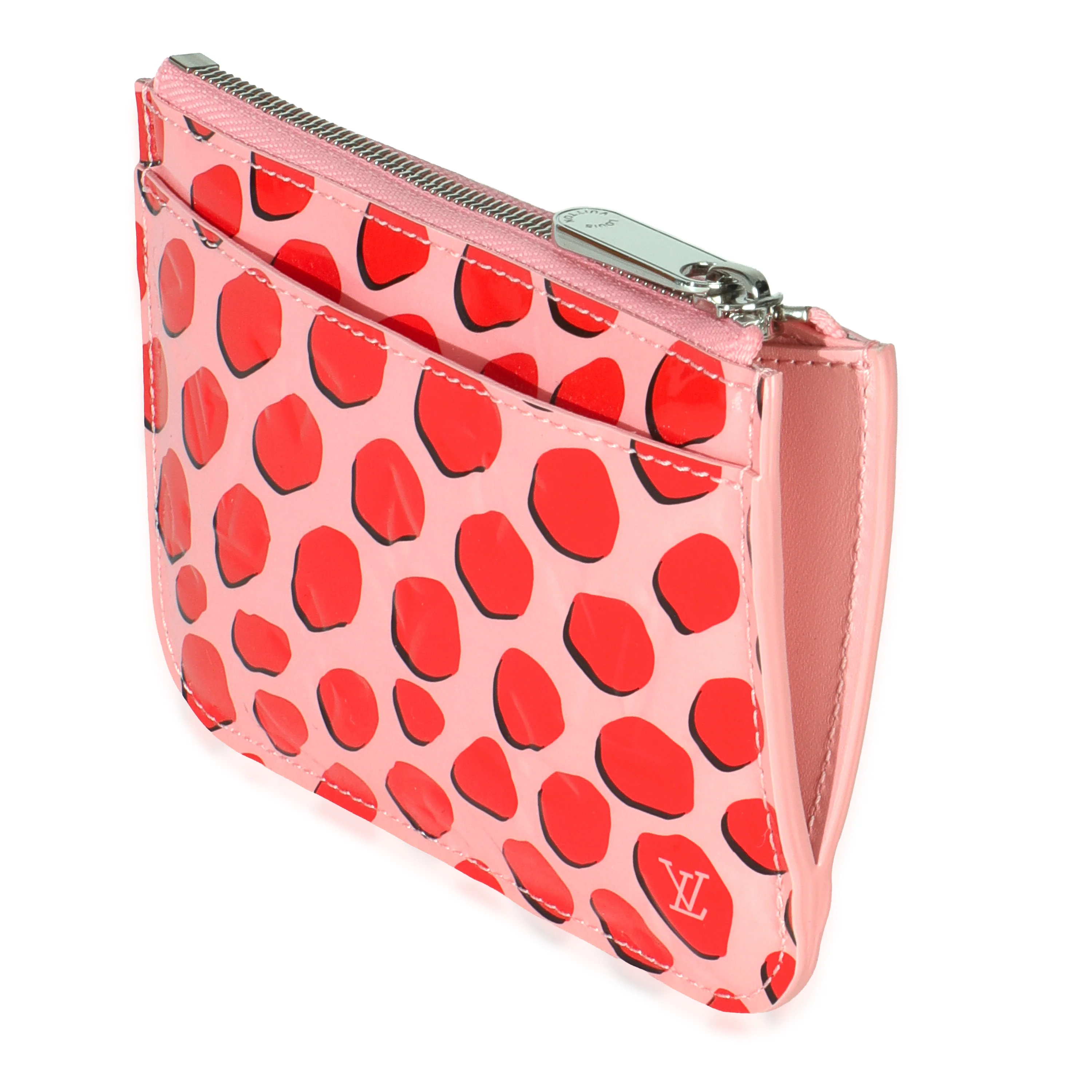 Pink Monogram Vernis Jungle Dots Pochette Cles Key Change Holder - Image 2