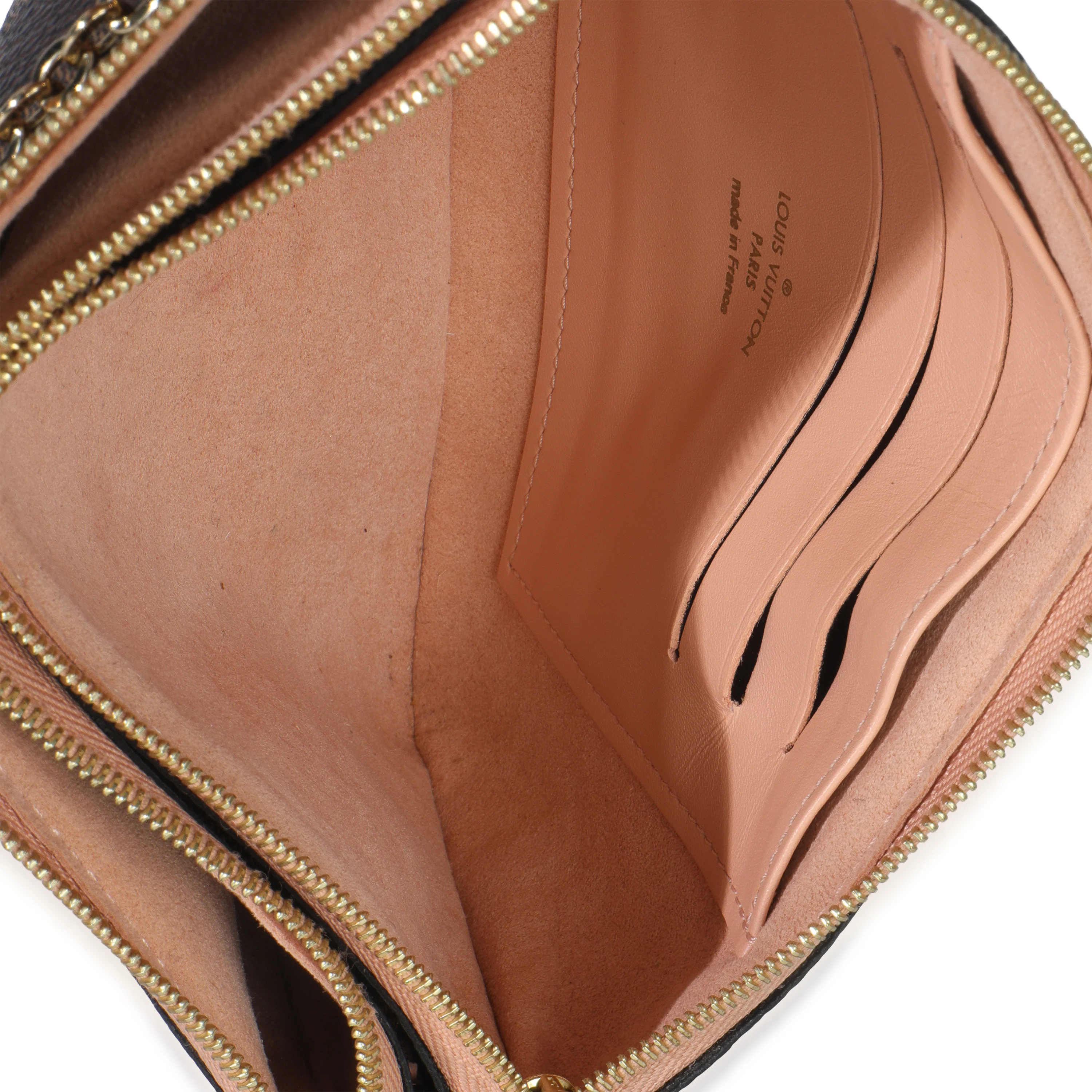 Damier Ebene Canvas Double Zip Pochette - Image 8