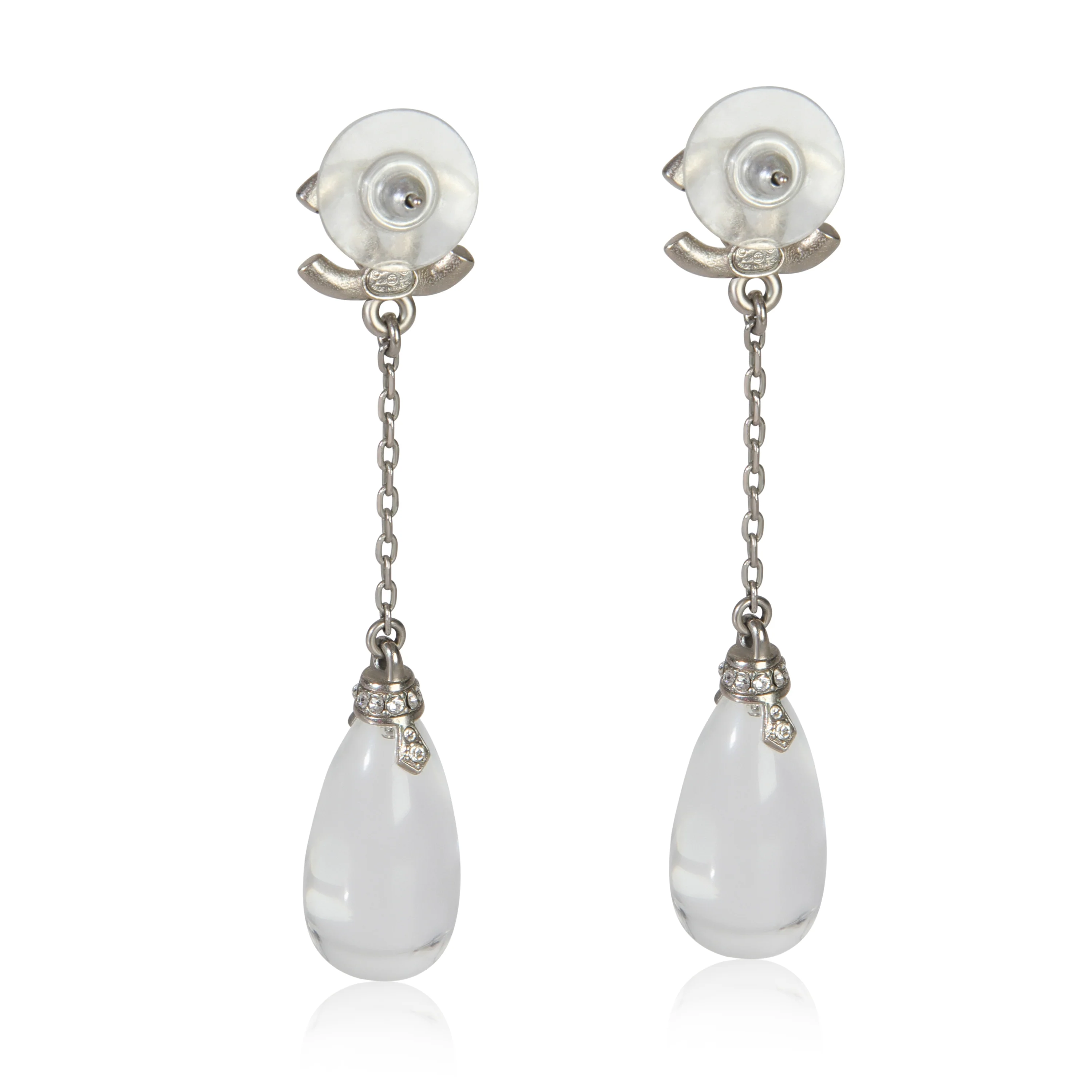 2018 Strass & Resin CC Drop Earrings - Image 3