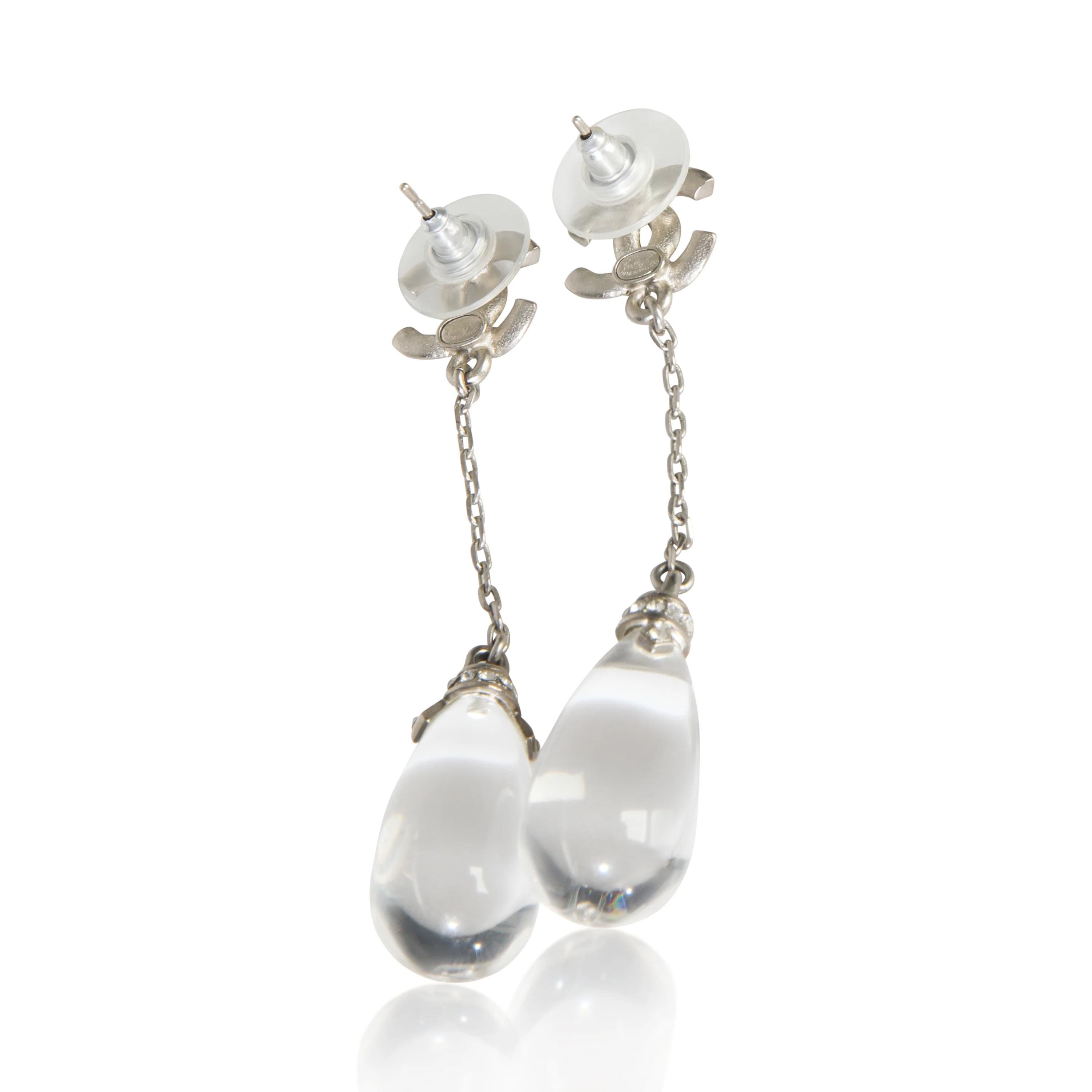 2018 Strass & Resin CC Drop Earrings - Image 4