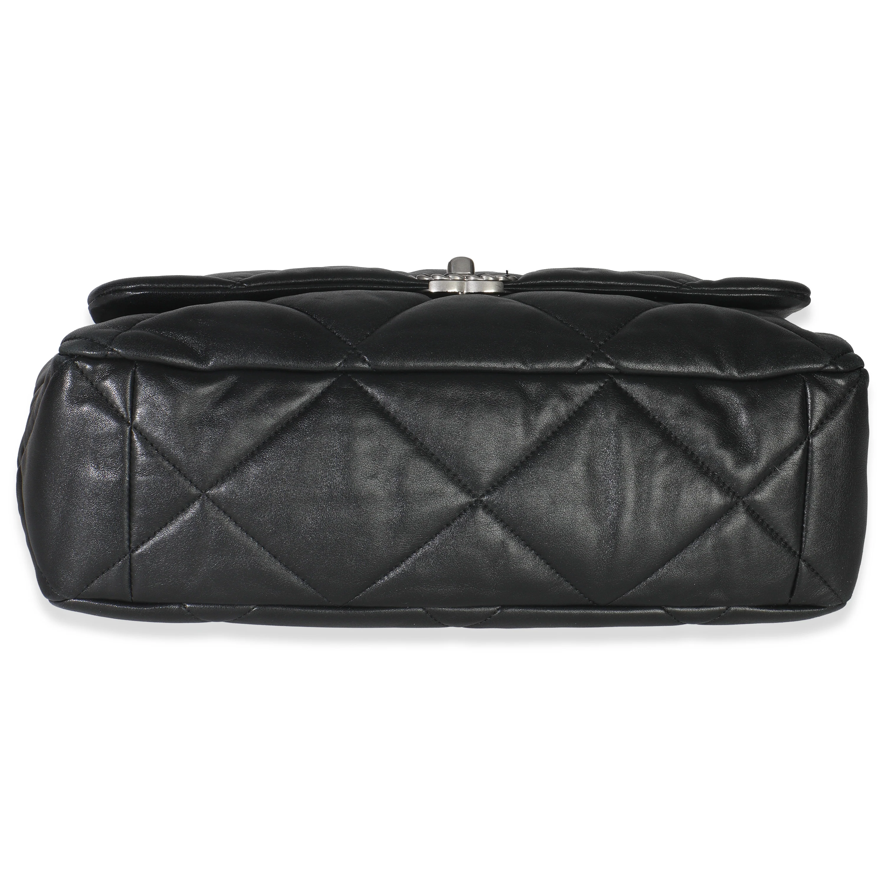 Black Quilted Lambskin Maxi Chanel 19 Flap Bag - Image 5