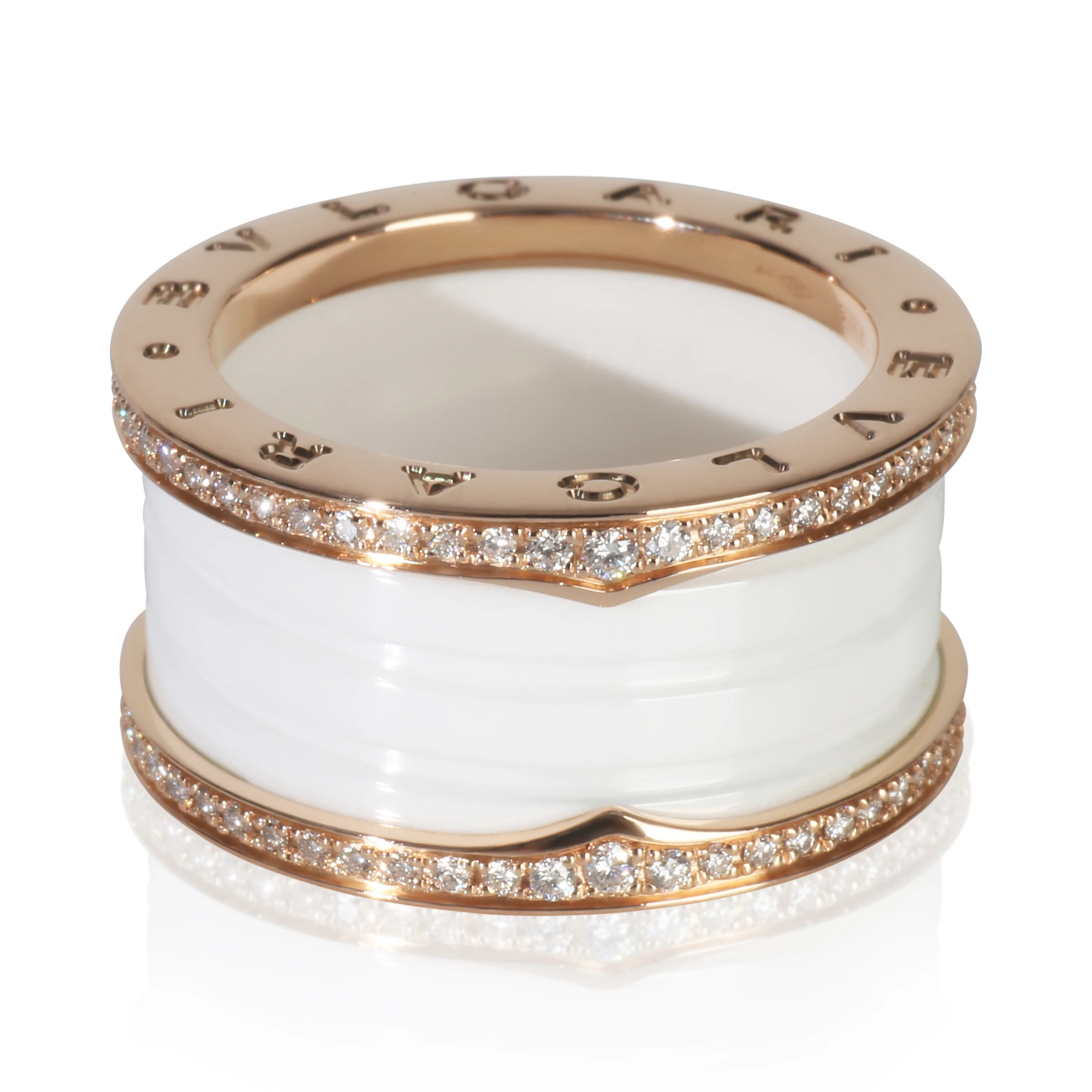 Rose Gold Diamond B.zero1 Ring