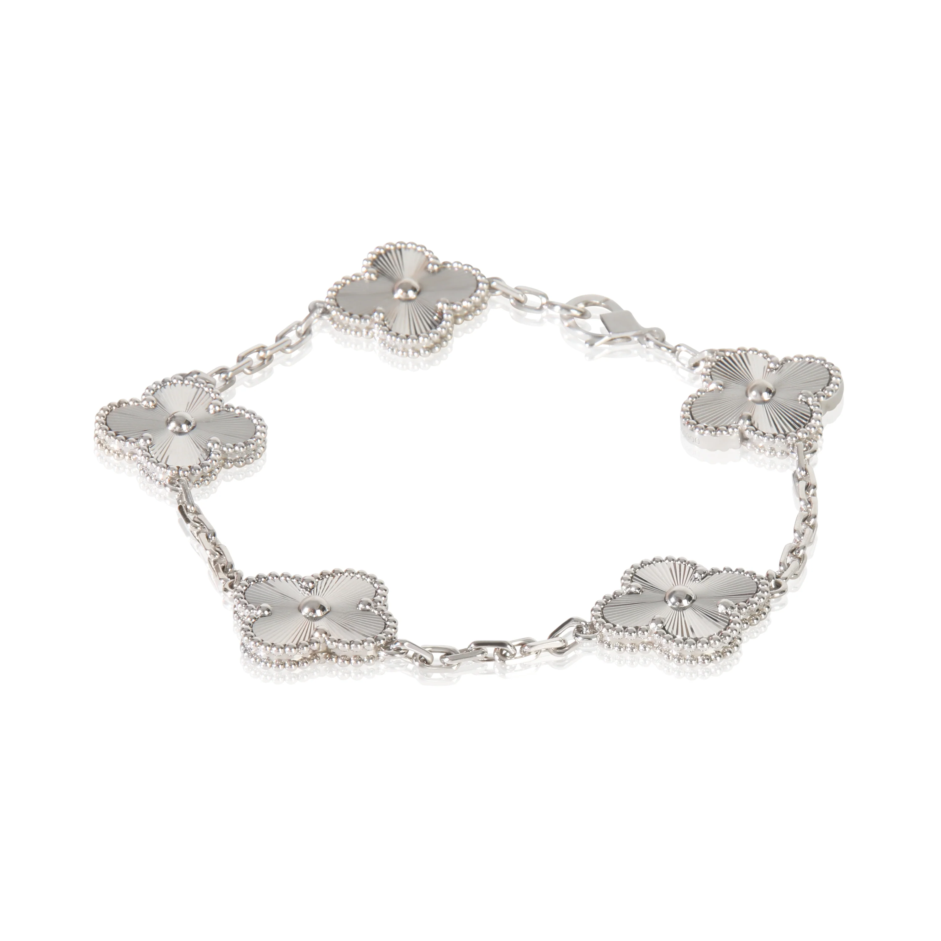 White Gold Vintage Alhambra Bracelet - Image 2