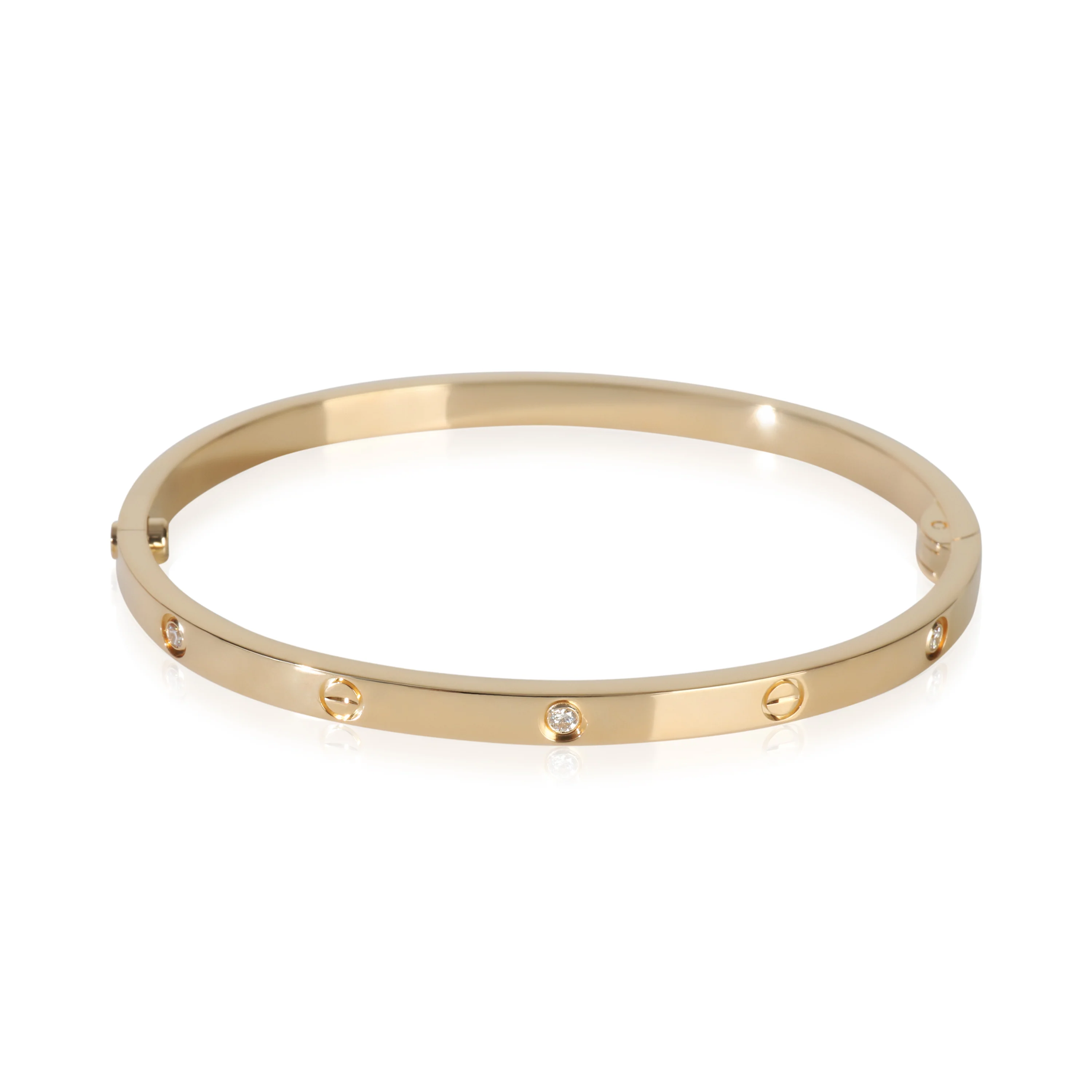 Yellow Gold Diamond Small Model Love Bracelet - Image 3