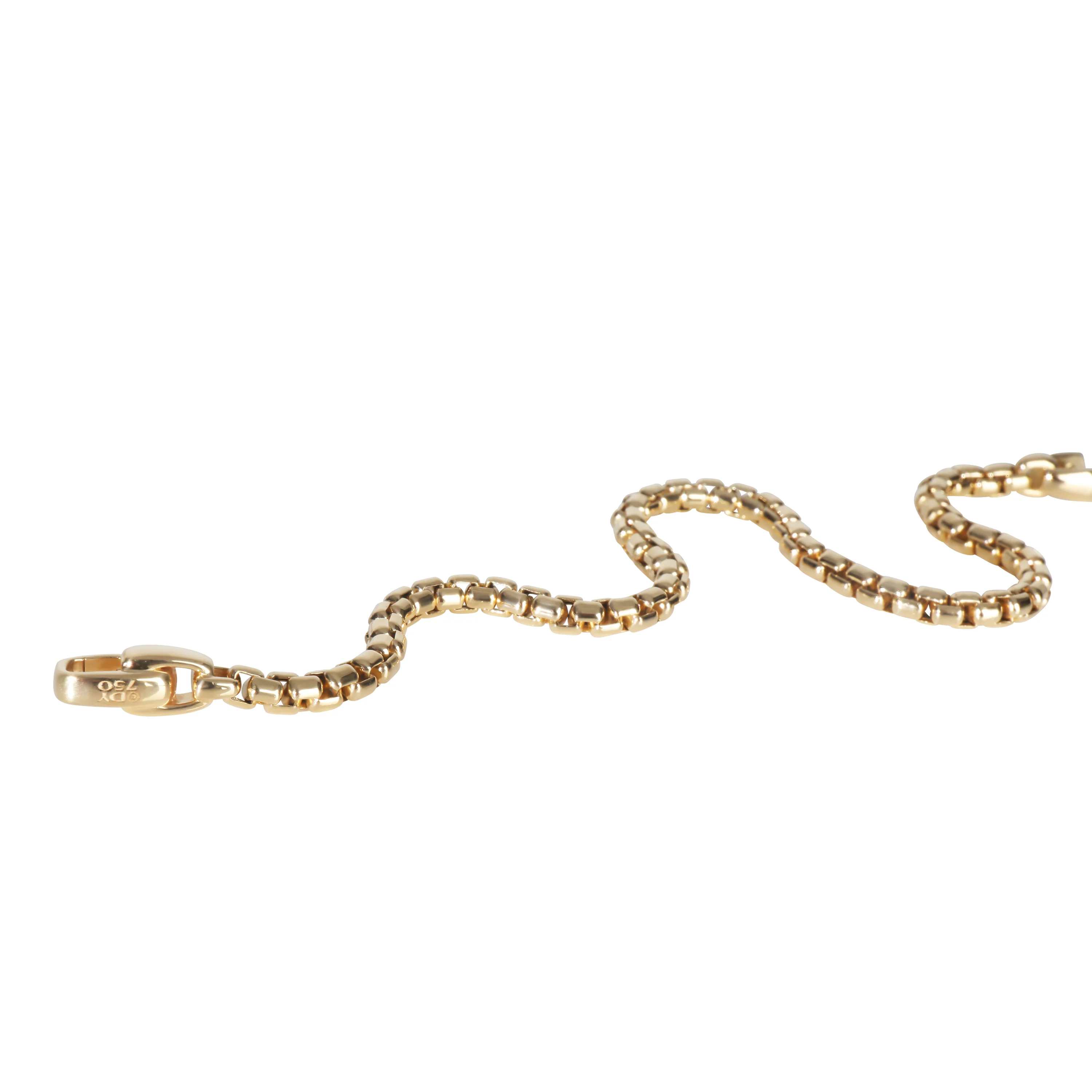 Yellow Gold  Box Chain Bracelet - Image 4