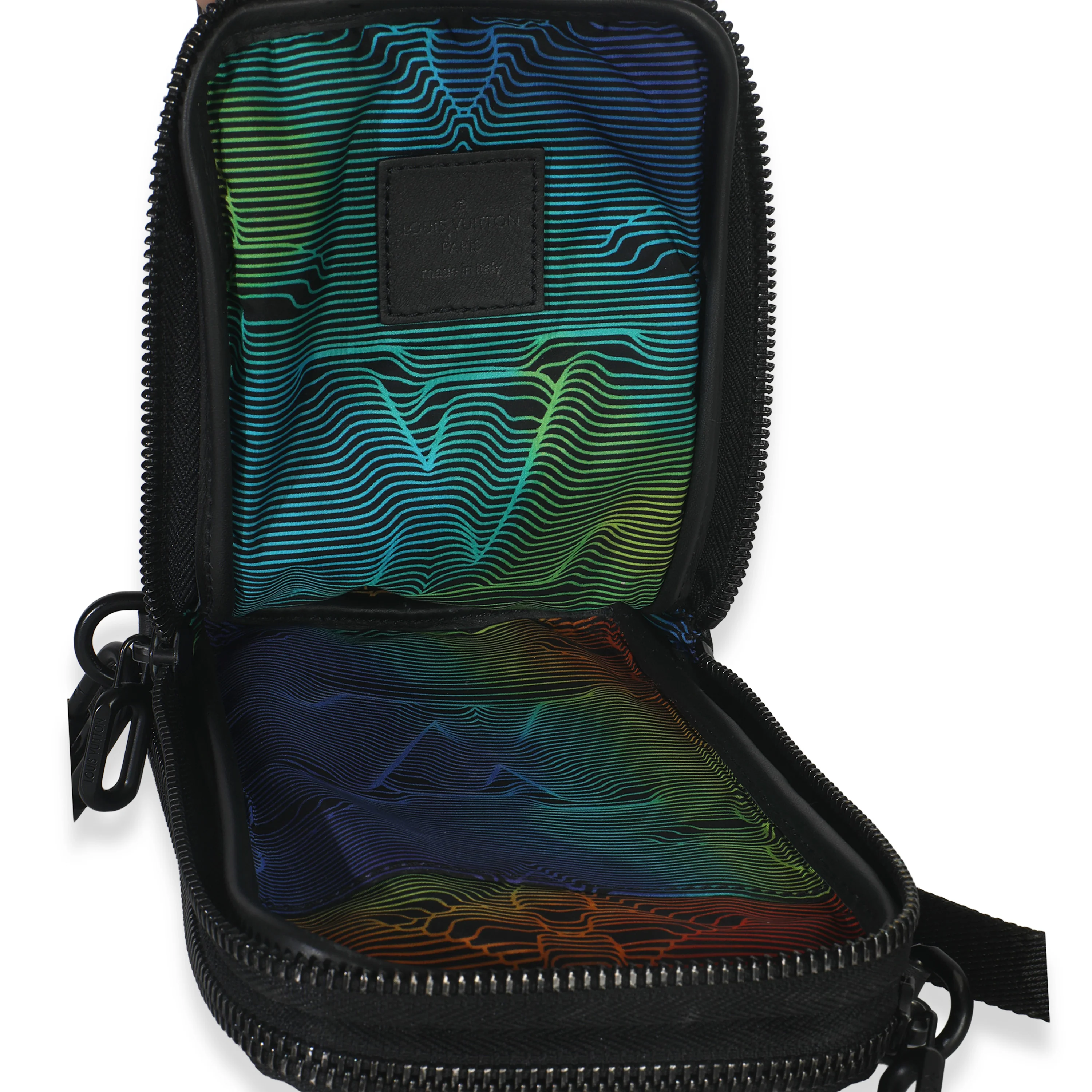 Black Nylon Monogram 2054 Double Phone Pouch - Image 8