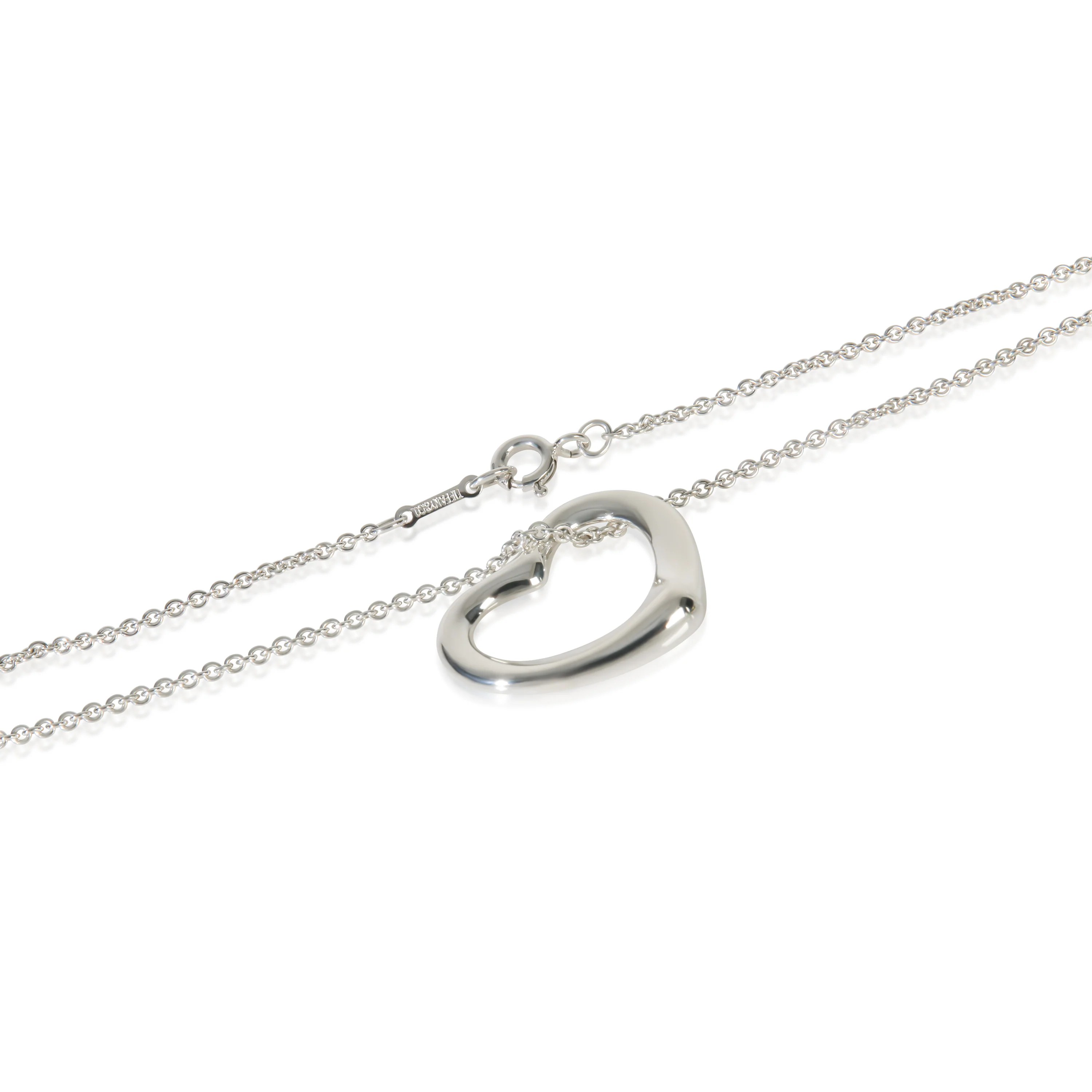 Sterling Silver Elsa Peretti Open Heart Pendant - Image 2