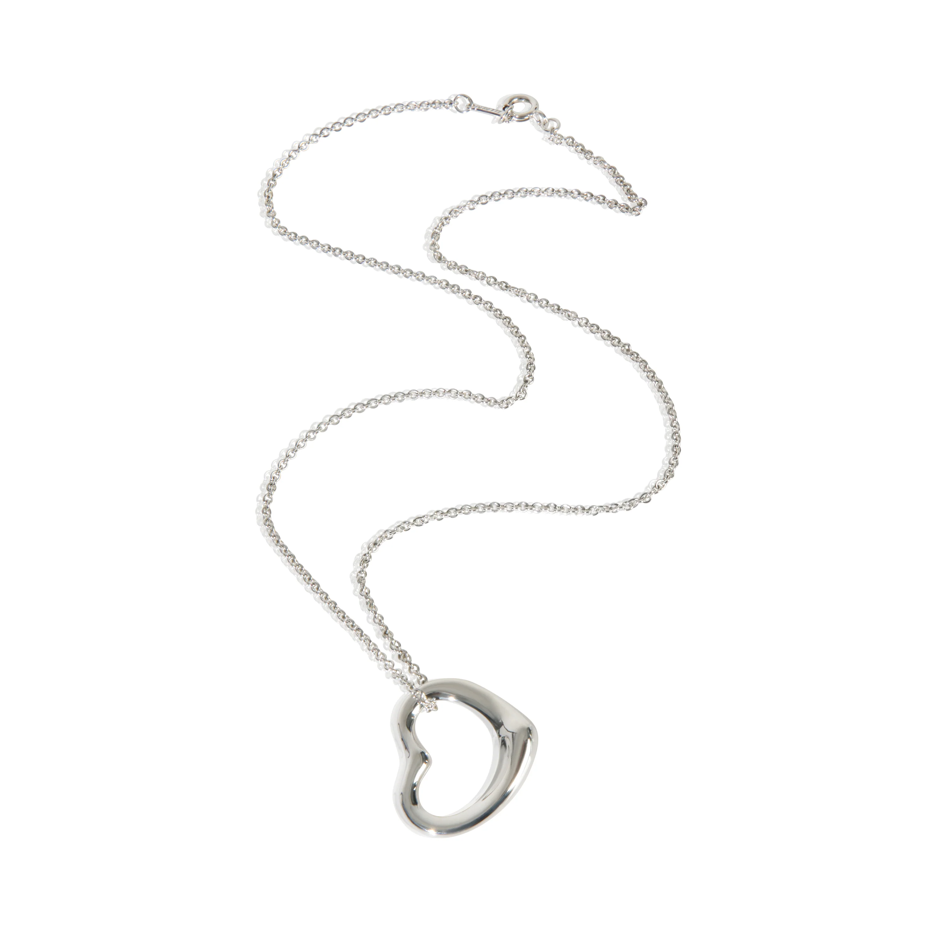 Sterling Silver Elsa Peretti Open Heart Pendant - Image 3