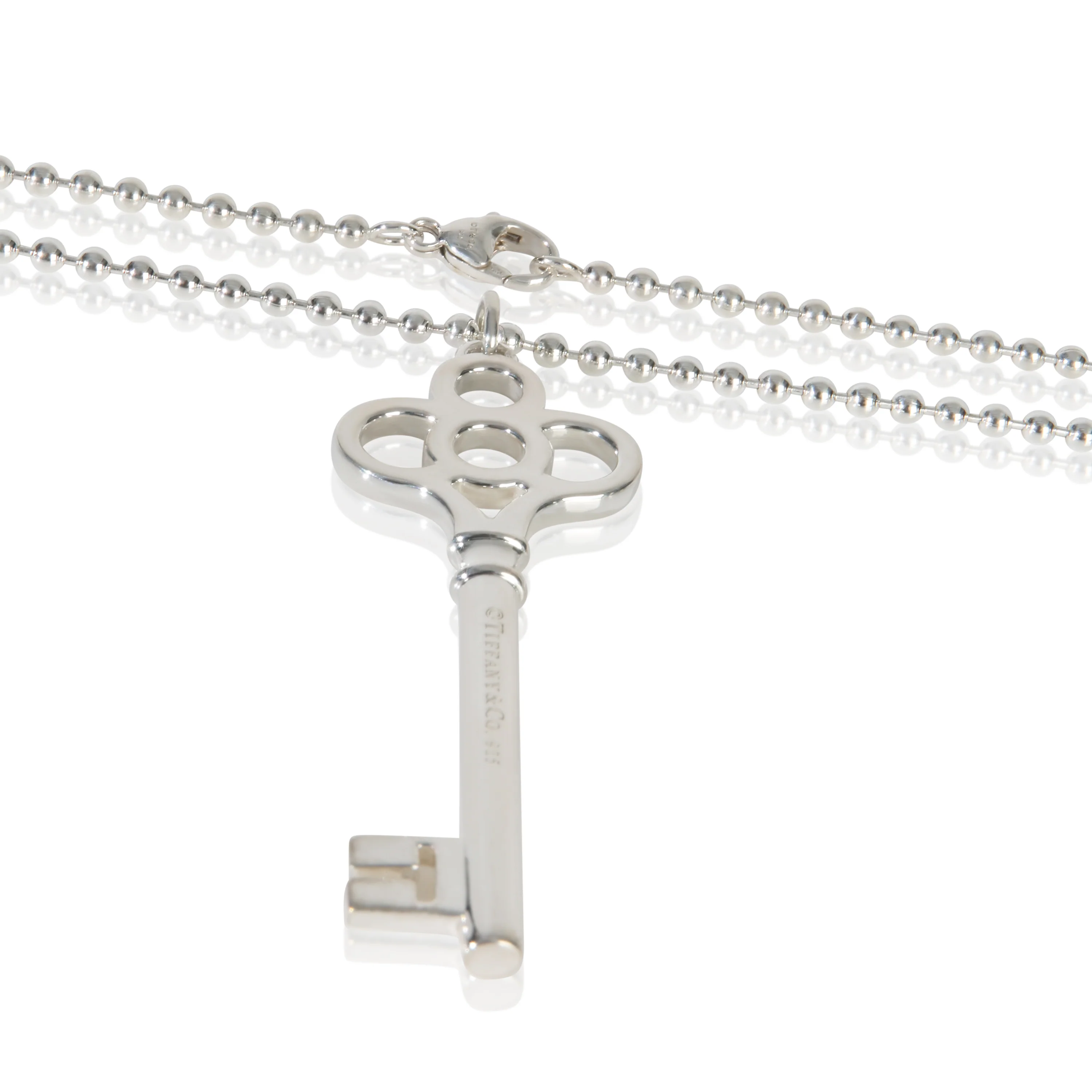 Sterling Silver  Crown Key Pendant - Image 2