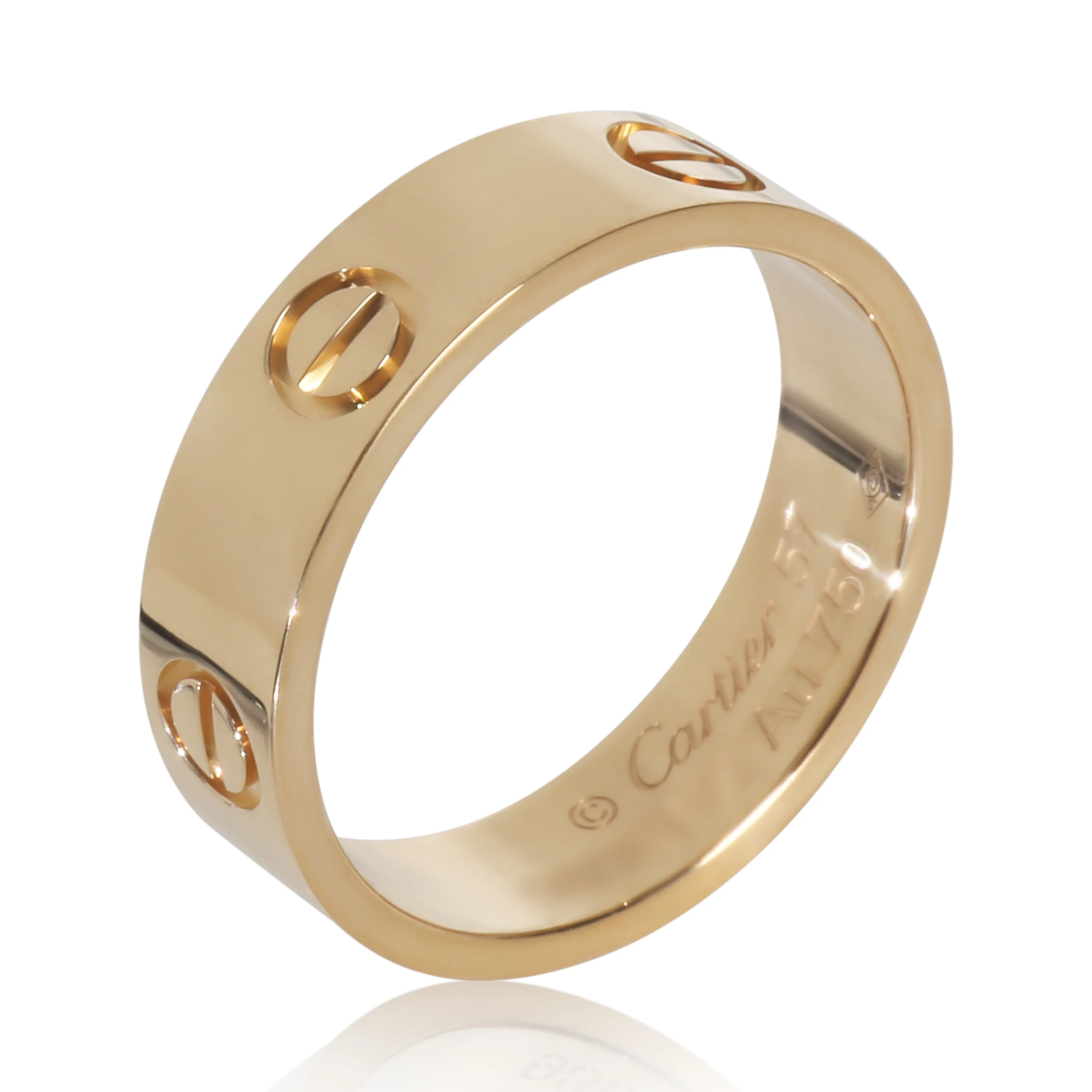 Yellow Gold  Love Ring - Image 4