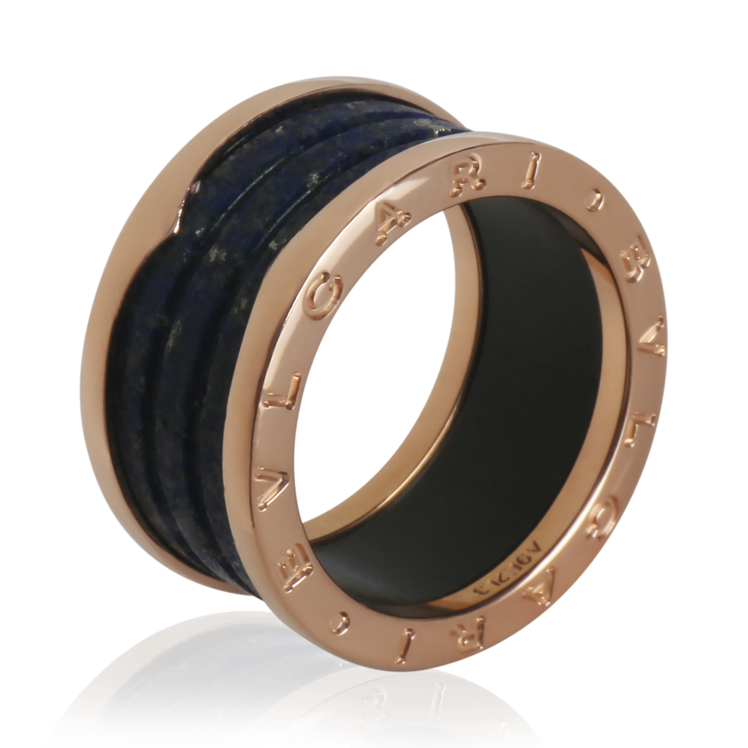 Rose Gold Lapis B.zero1 Ring - Image 4