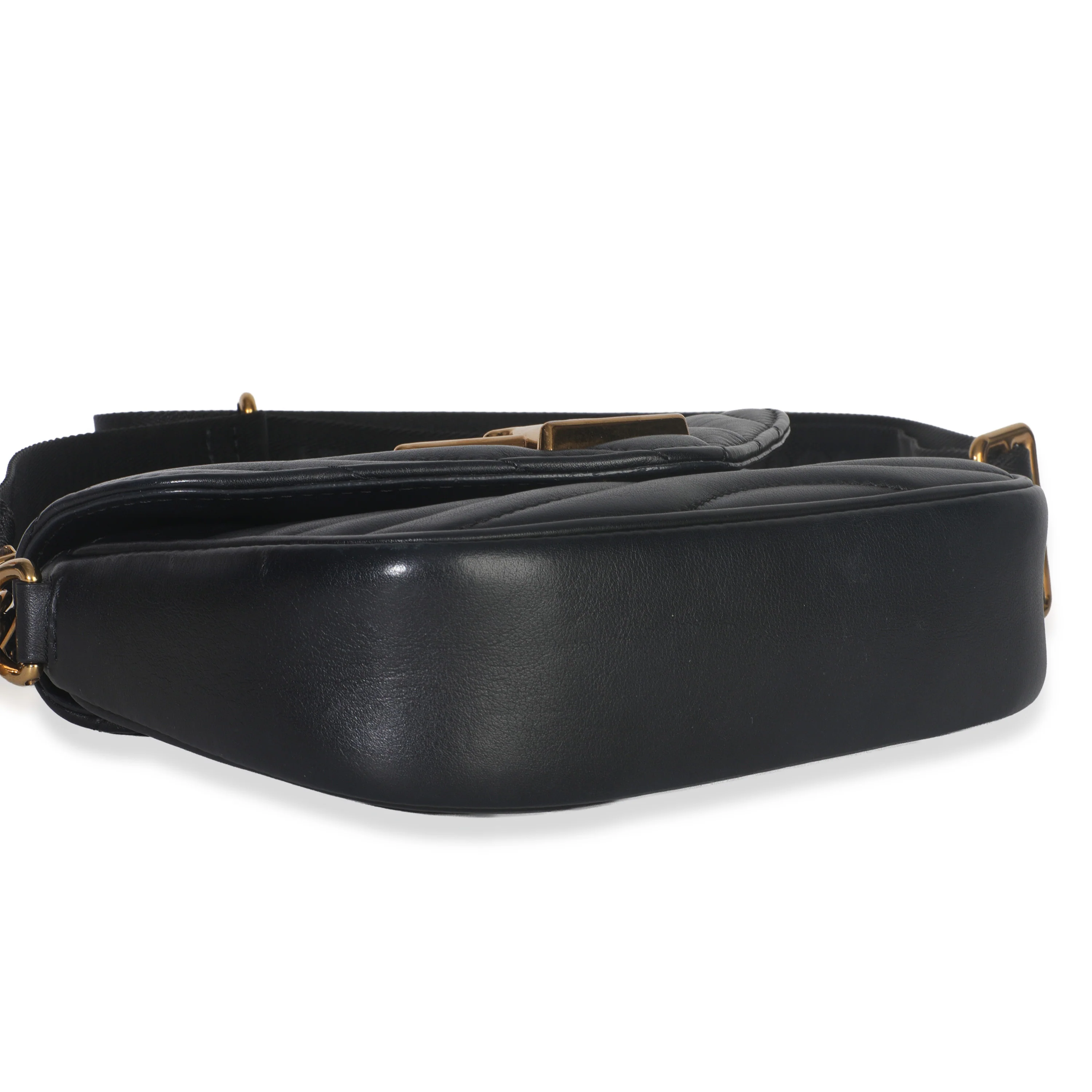 Black Quilted Calfskin New Wave Pochette - Image 7