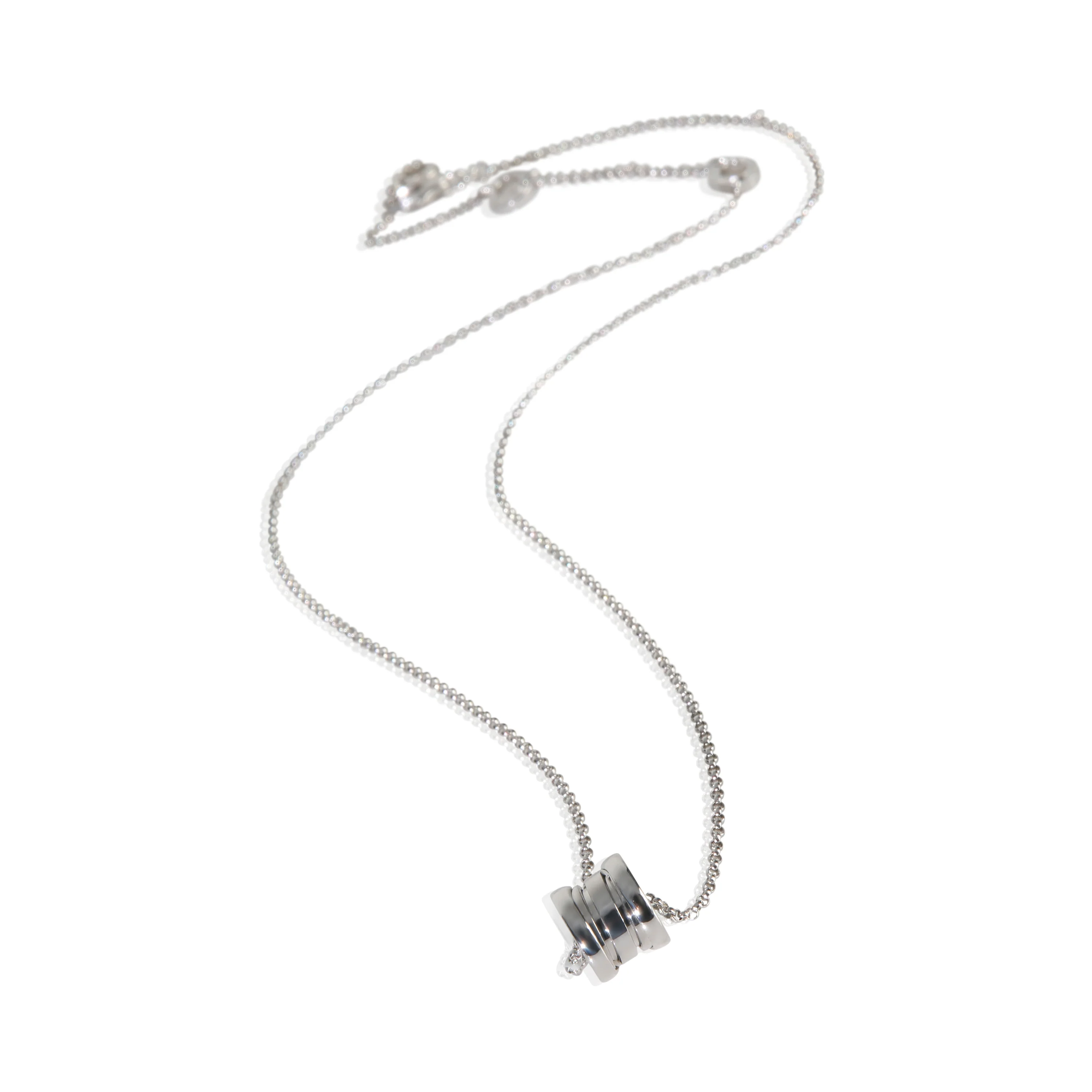 White Gold  Mini B.zero1 Necklace - Image 3