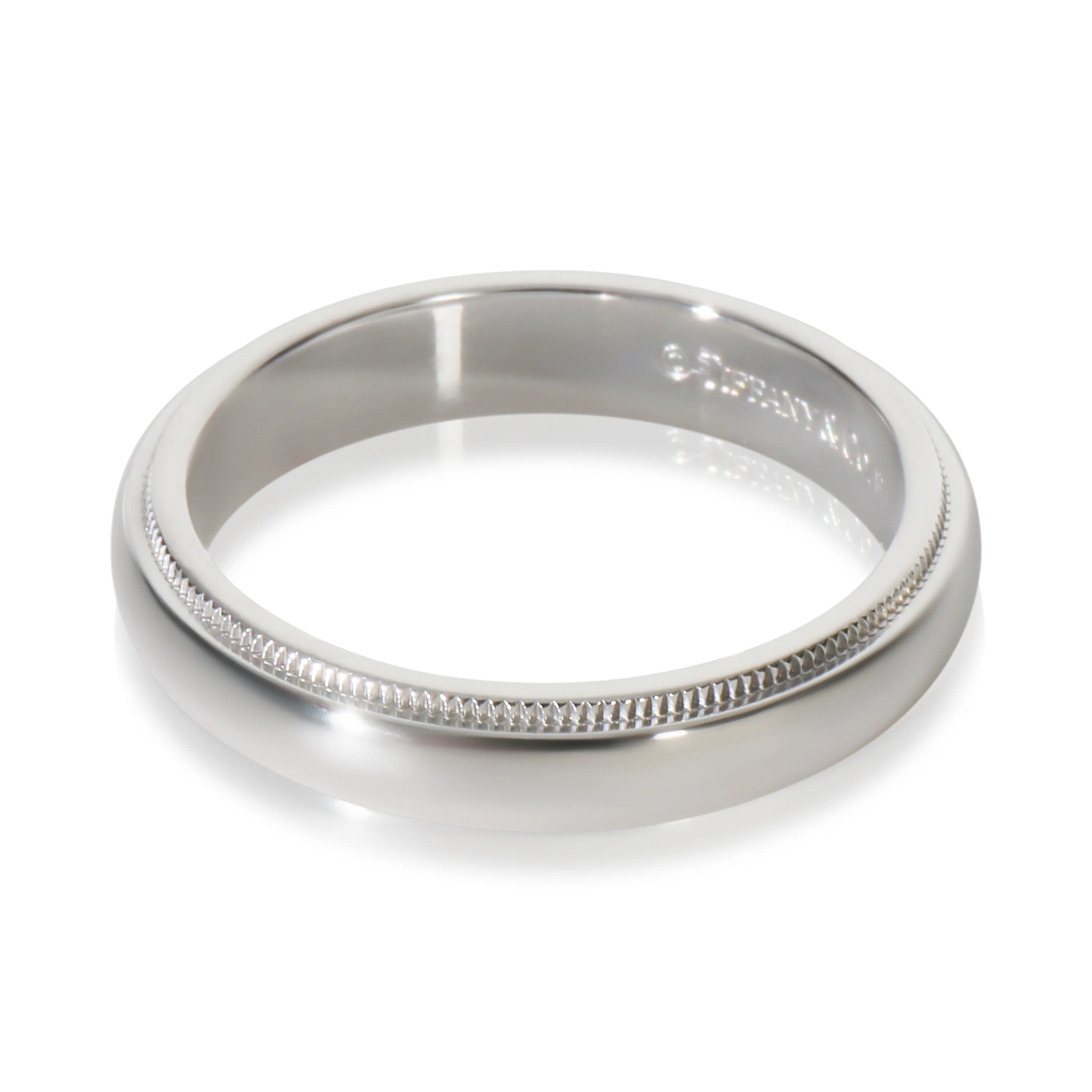 Platinum Tiffany Together 4mm Ring - Image 2