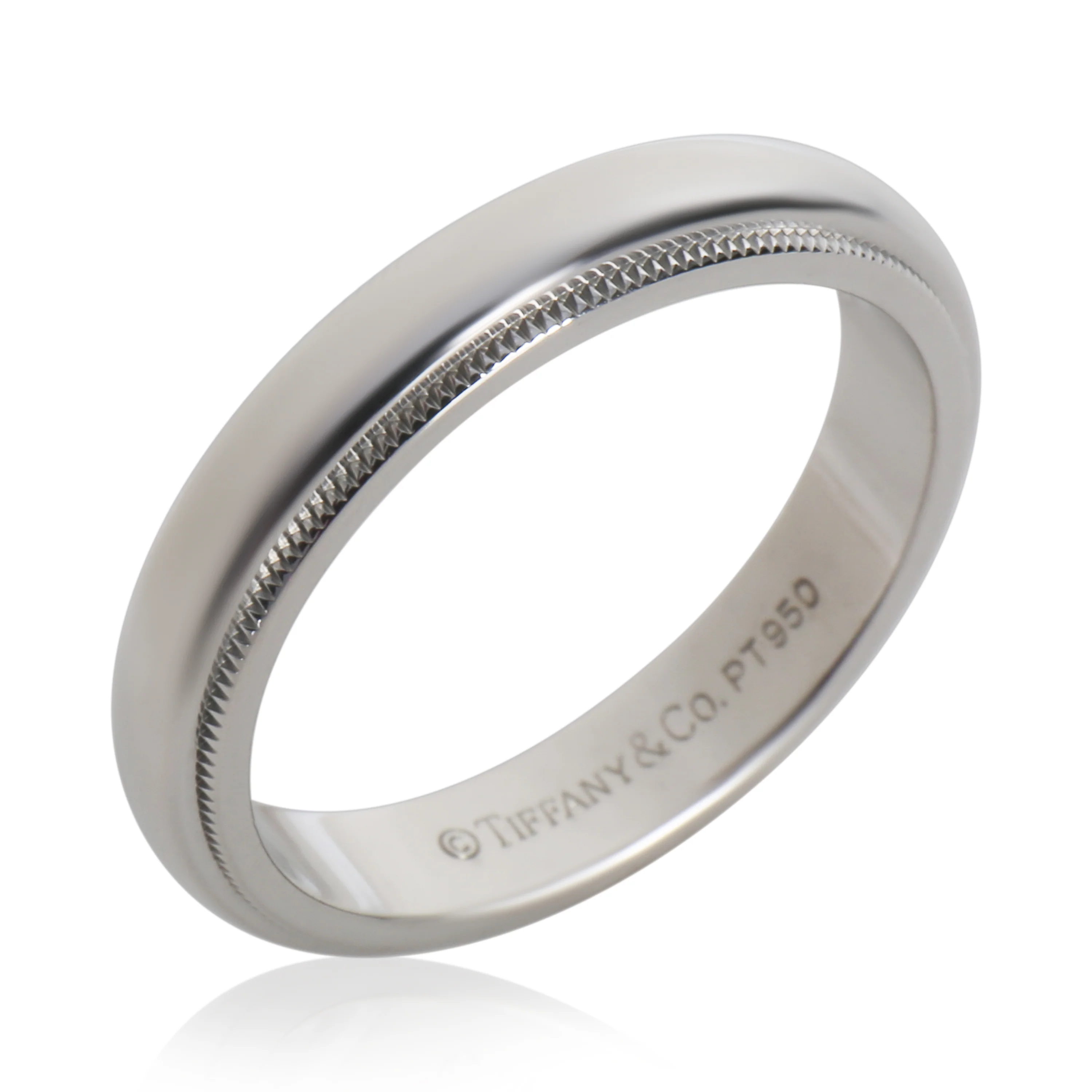 Platinum Tiffany Together 4mm Ring - Image 3