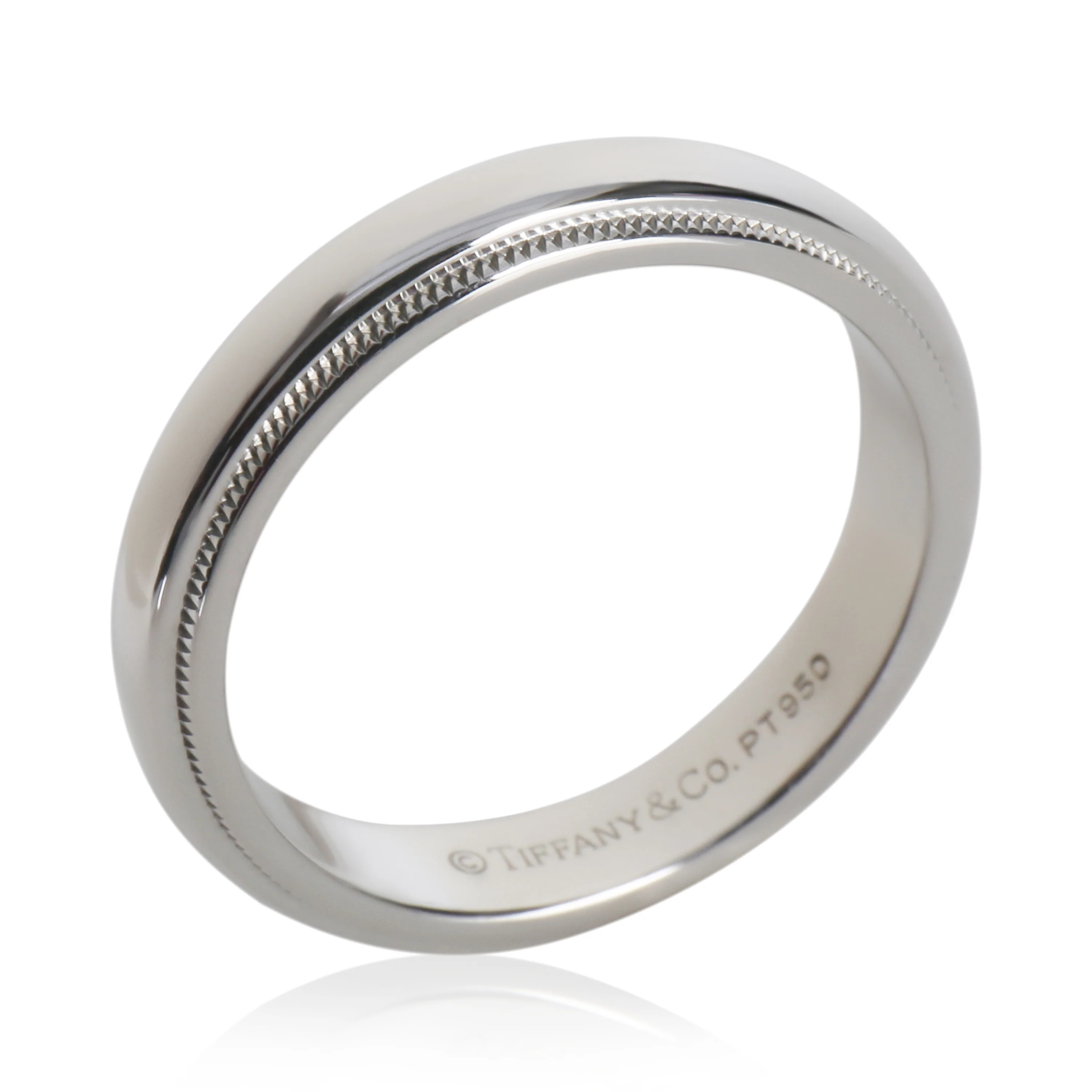 Platinum Tiffany Together 4mm Ring - Image 4