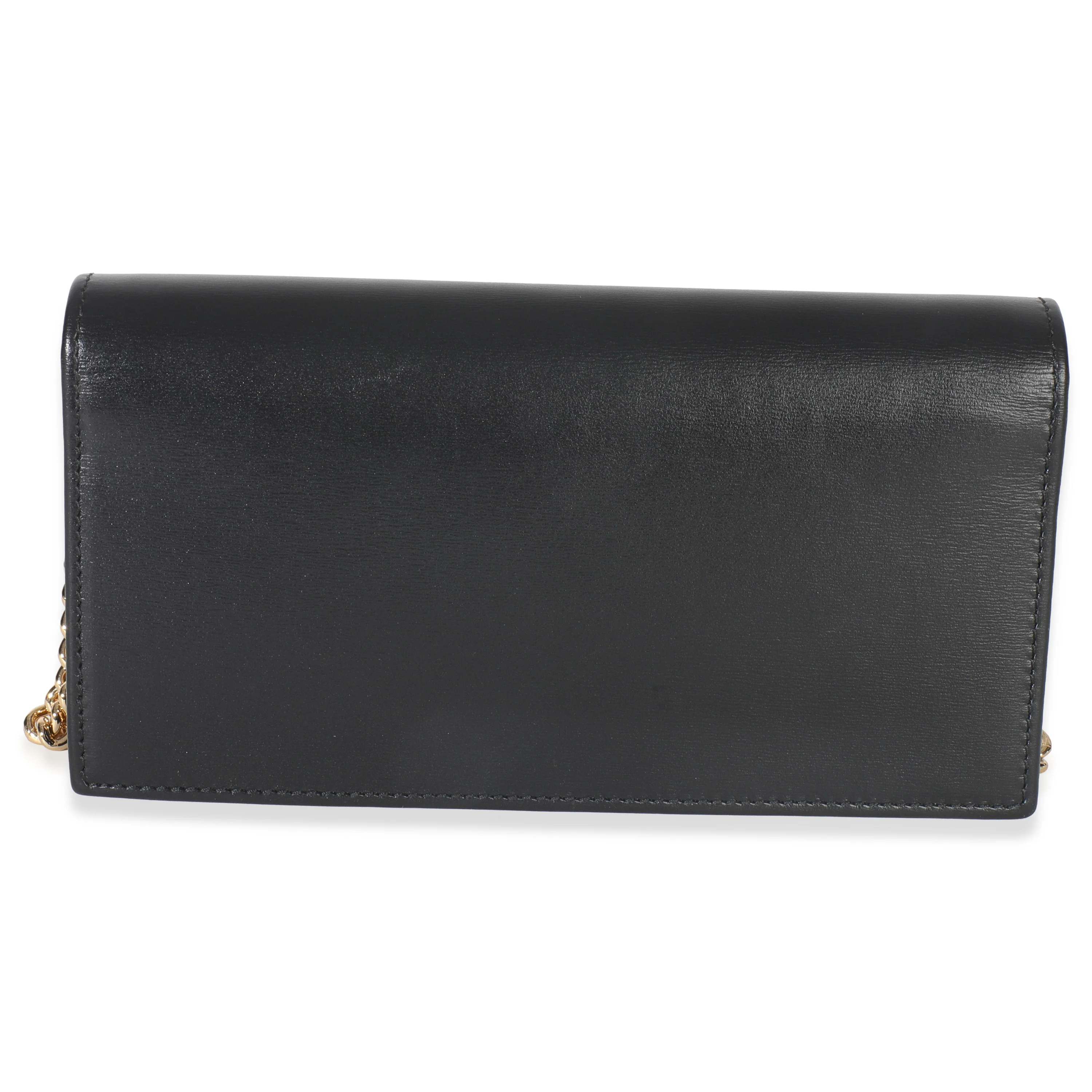 Black Azalea Calfskin Horsebit 1955 Wallet On Chain - Image 4