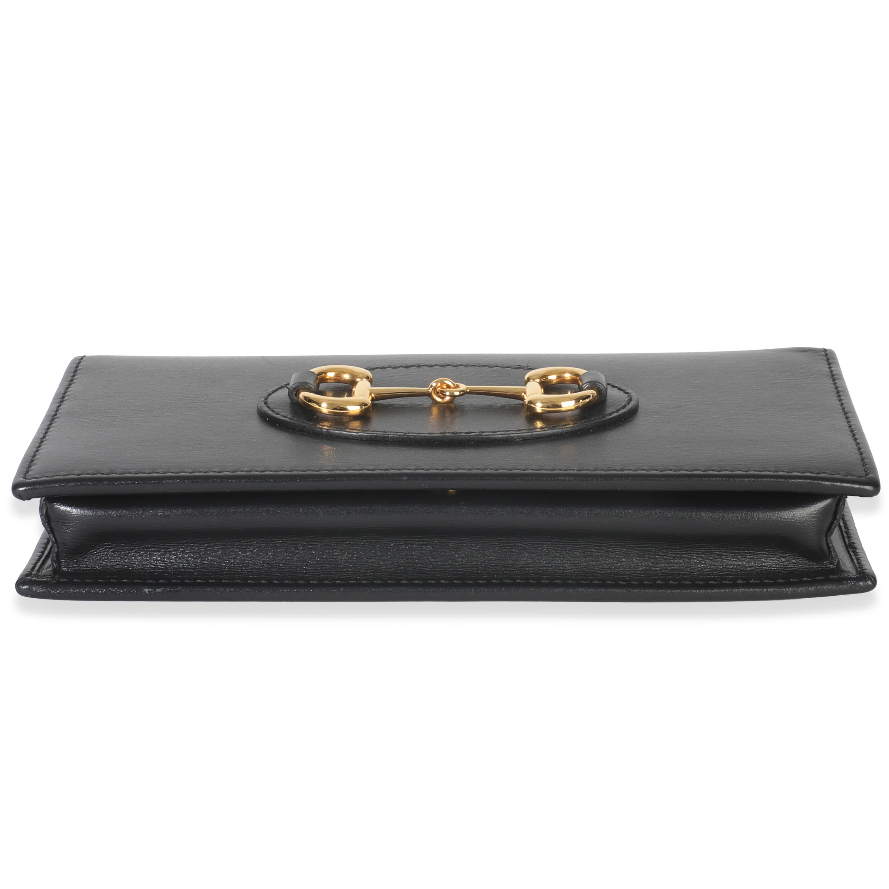 Black Azalea Calfskin Horsebit 1955 Wallet On Chain - Image 5
