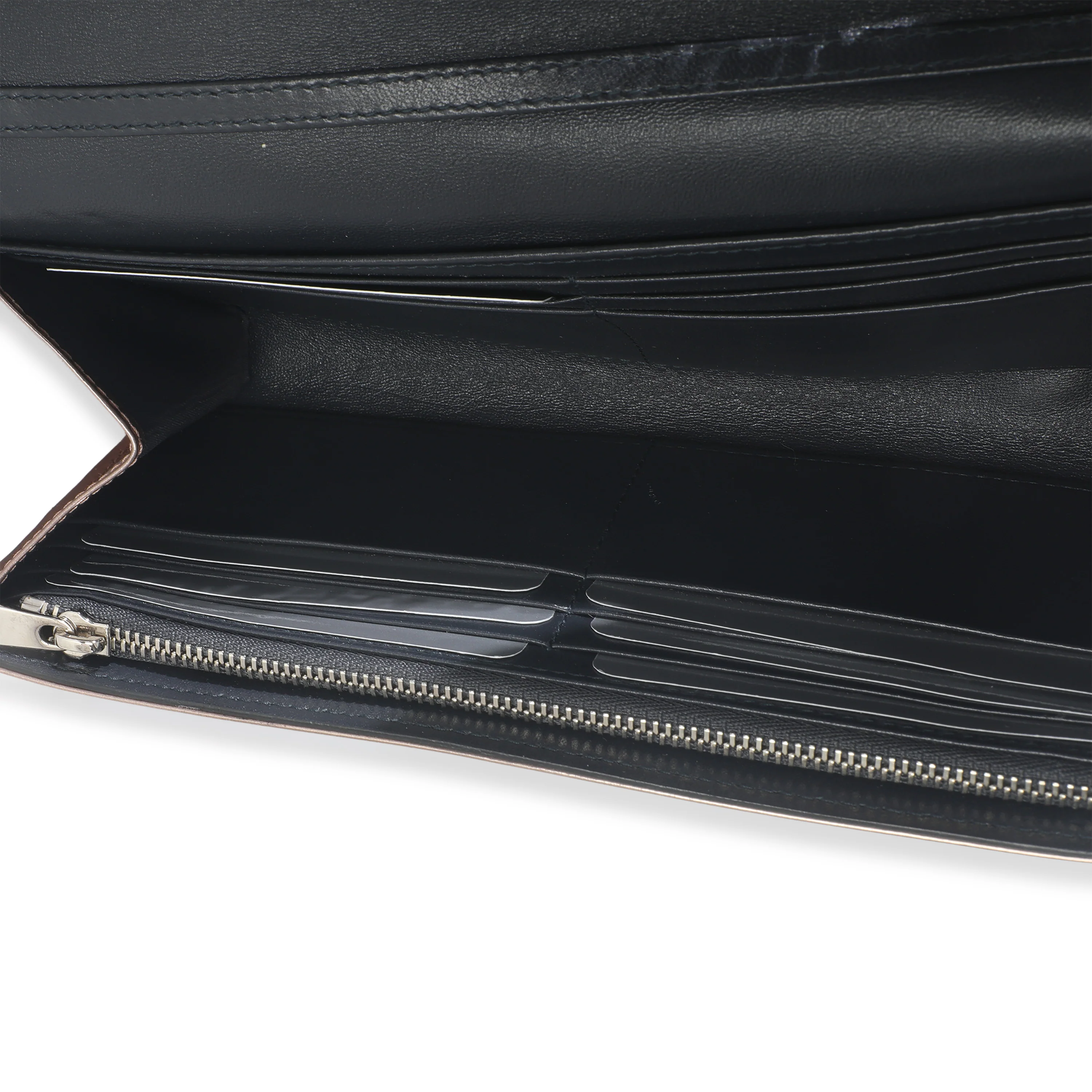 Pink Metallic Patent Micro Cannage Lady Dior Croisiere Wallet - Image 9